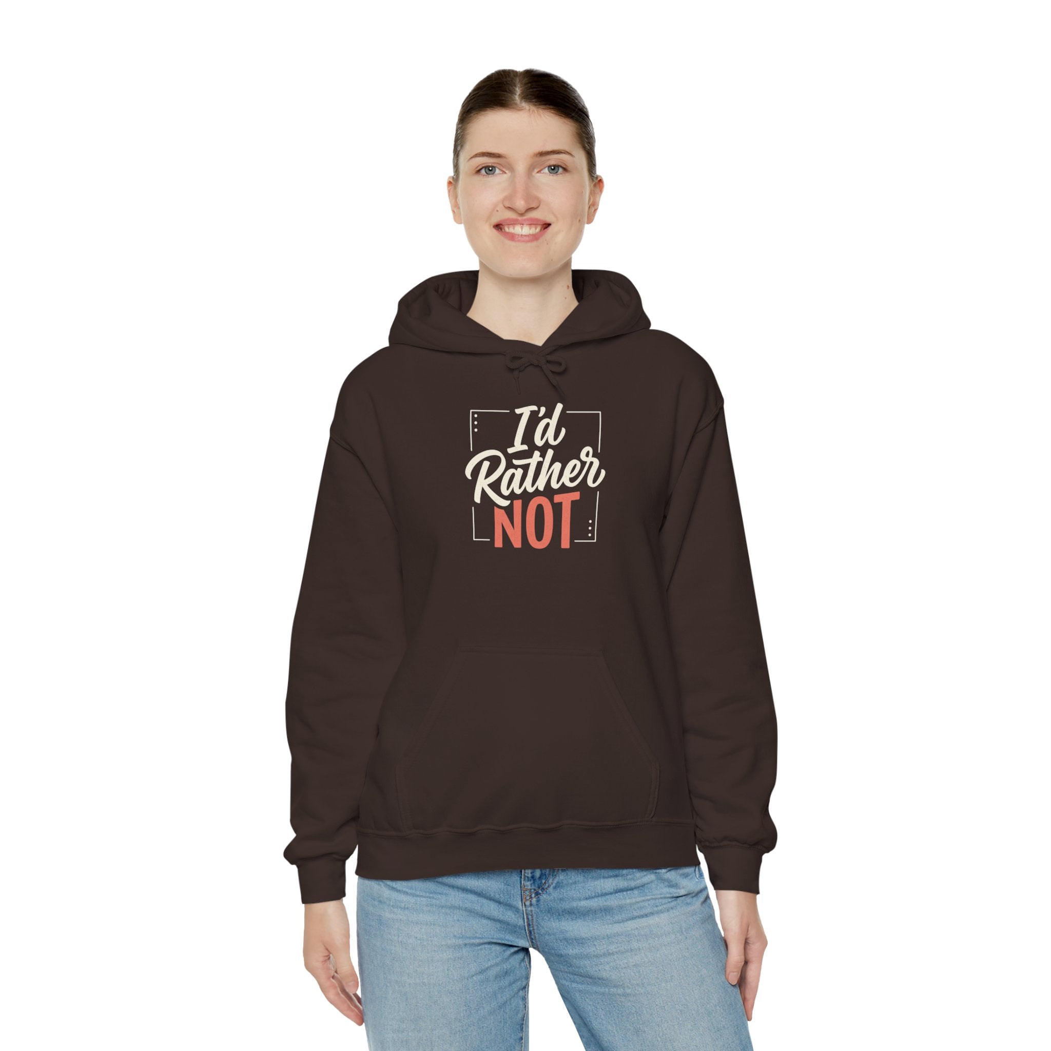 I'd Rather Not Unisex Heavy Blend™ Hooded Sweatshirt