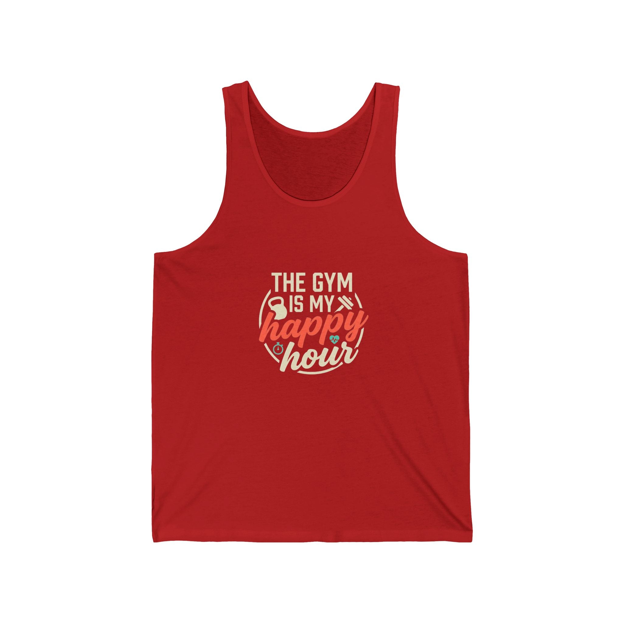The Gym is My Happy Hour Unisex Jersey Tank