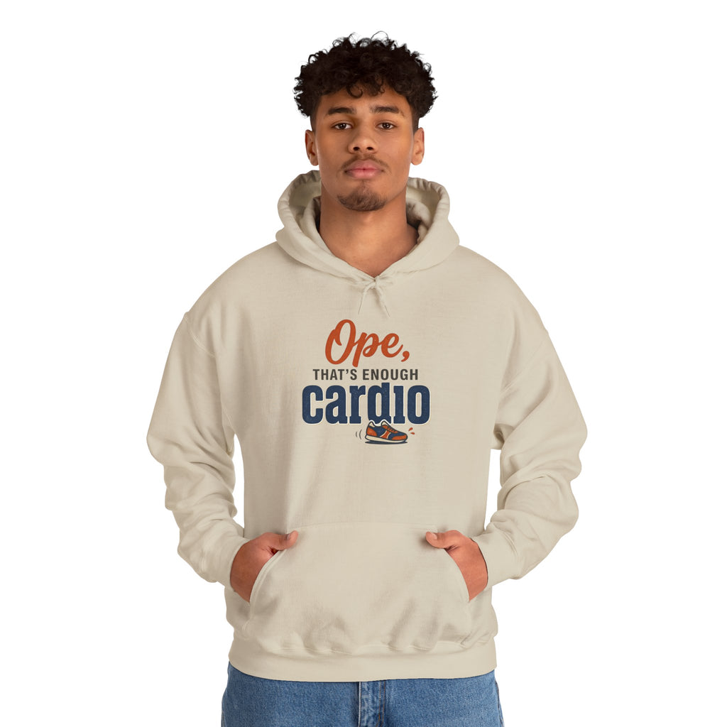 Ope, That's Enough Cardio Unisex Heavy Blend™ Hooded Sweatshirt