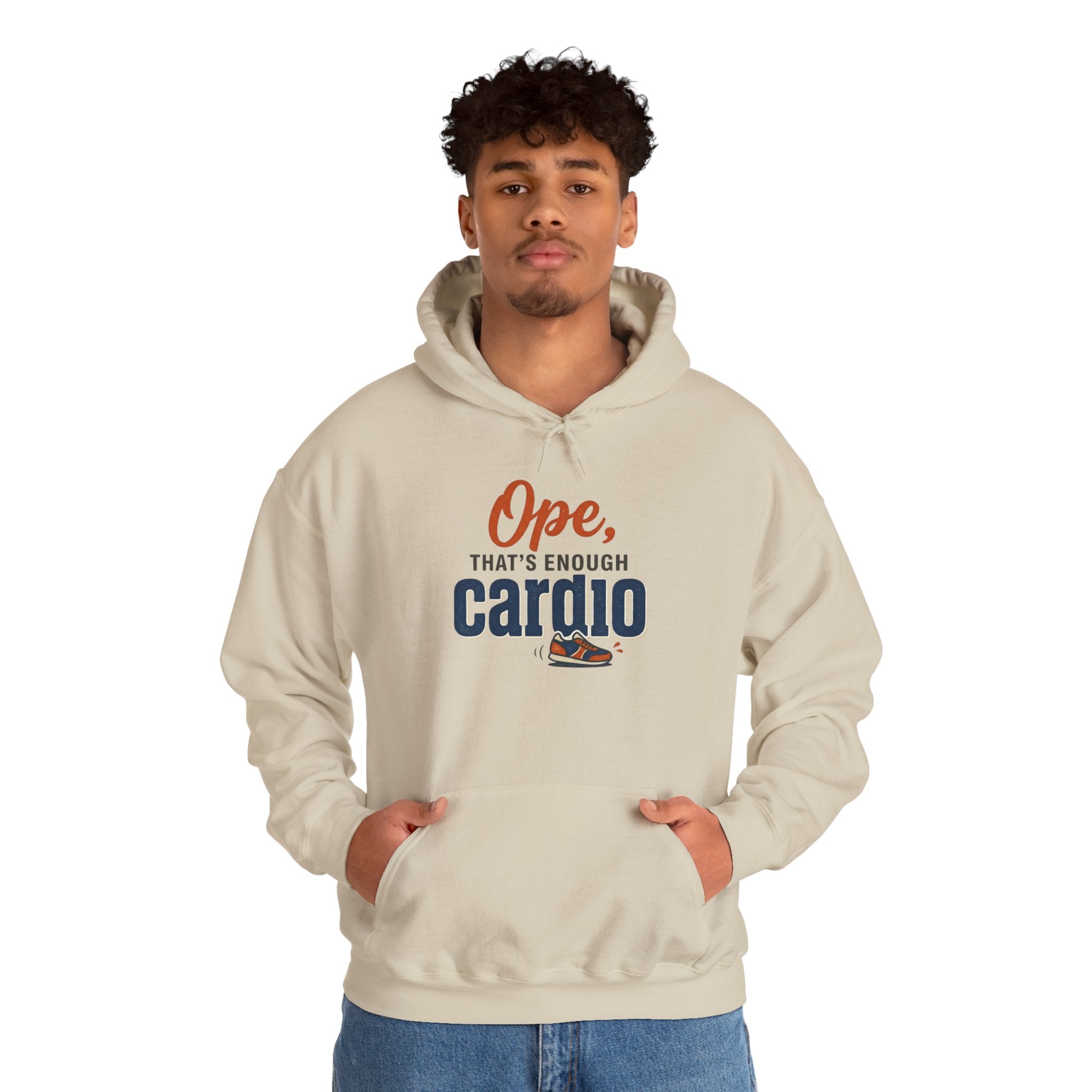 Ope, That's Enough Cardio Unisex Heavy Blend™ Hooded Sweatshirt