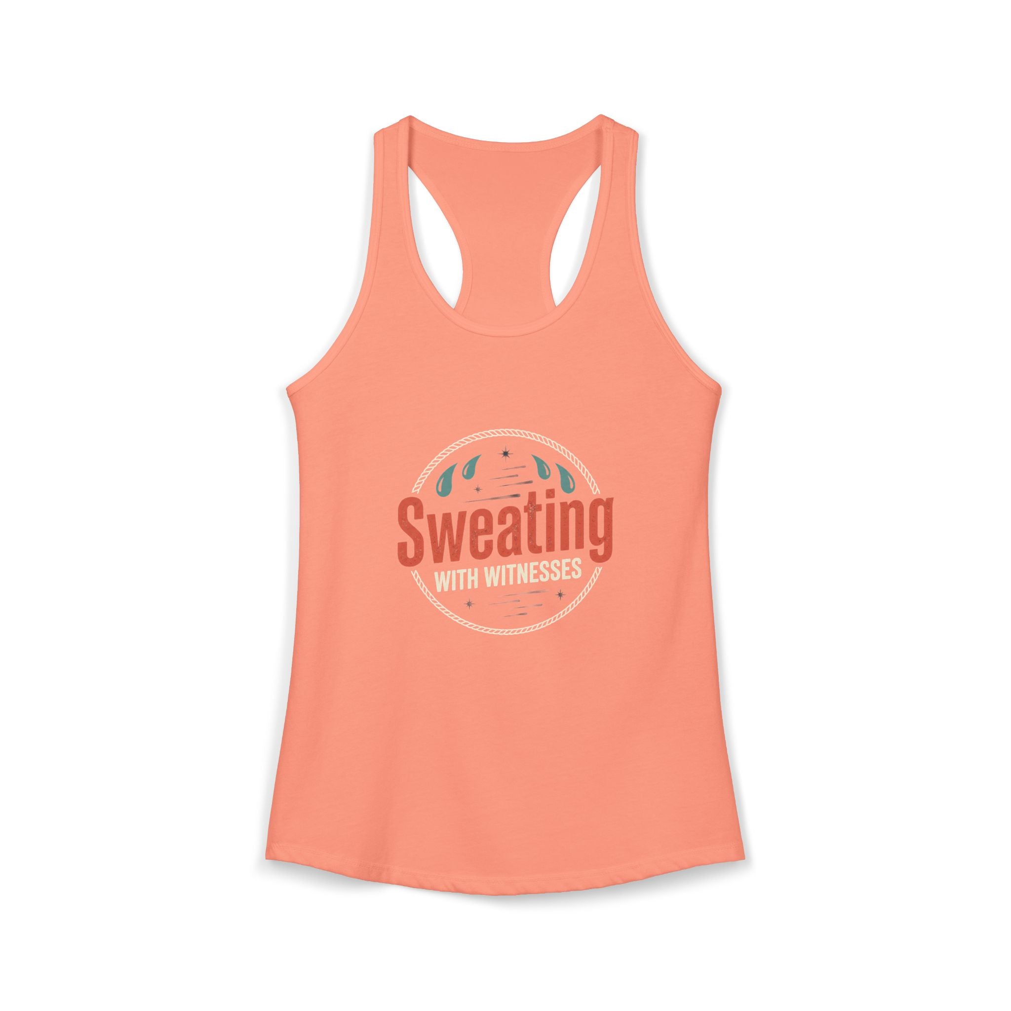 Sweating with Witnesses Women's Ideal Racerback Tank