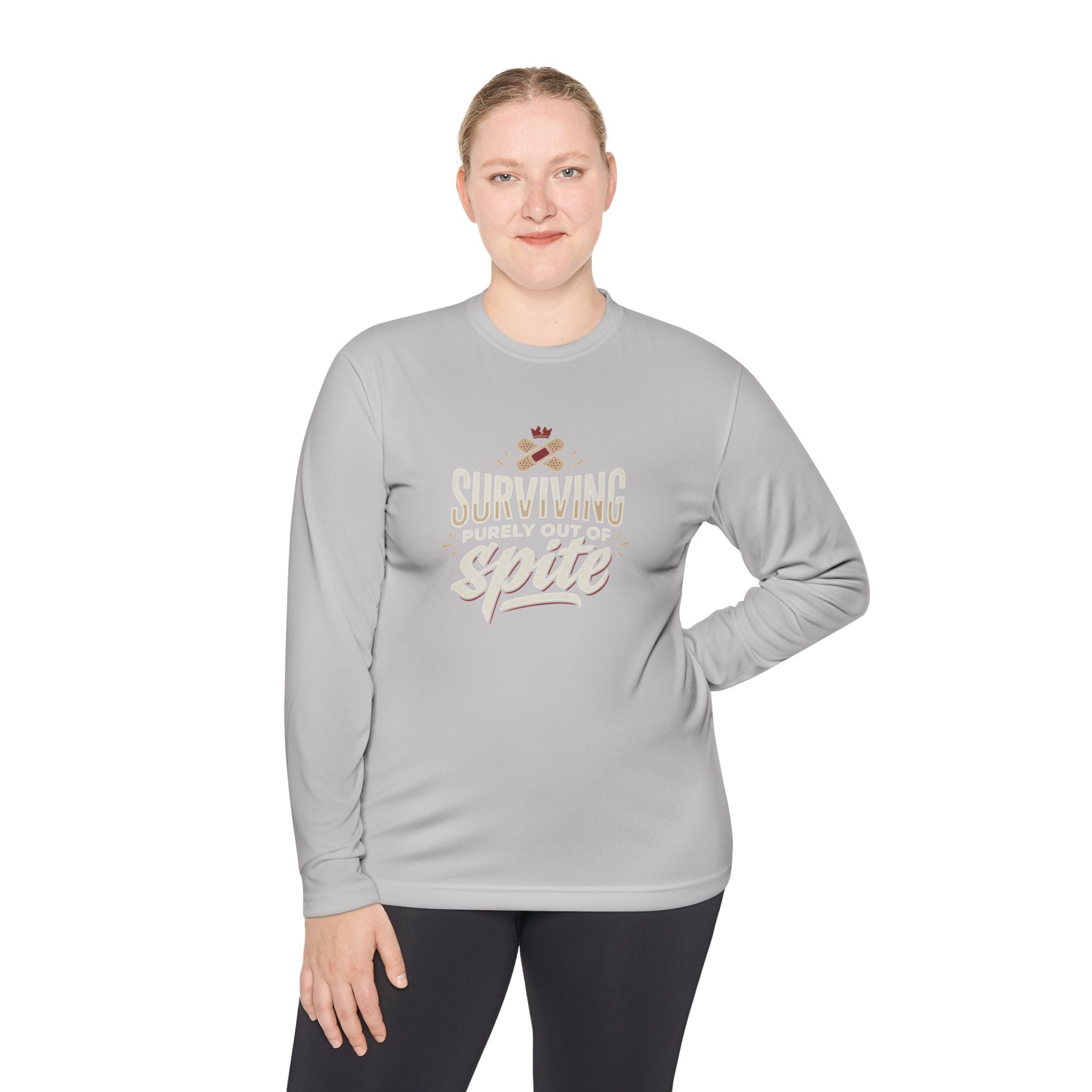 Surviving Purely Out of Spite Unisex Lightweight Long Sleeve Tee