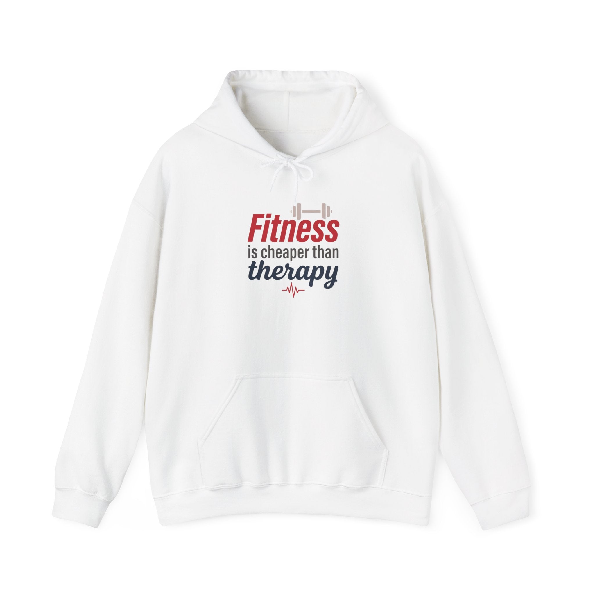Fitness is Cheaper than Therapy Unisex Heavy Blend™ Hooded Sweatshirt