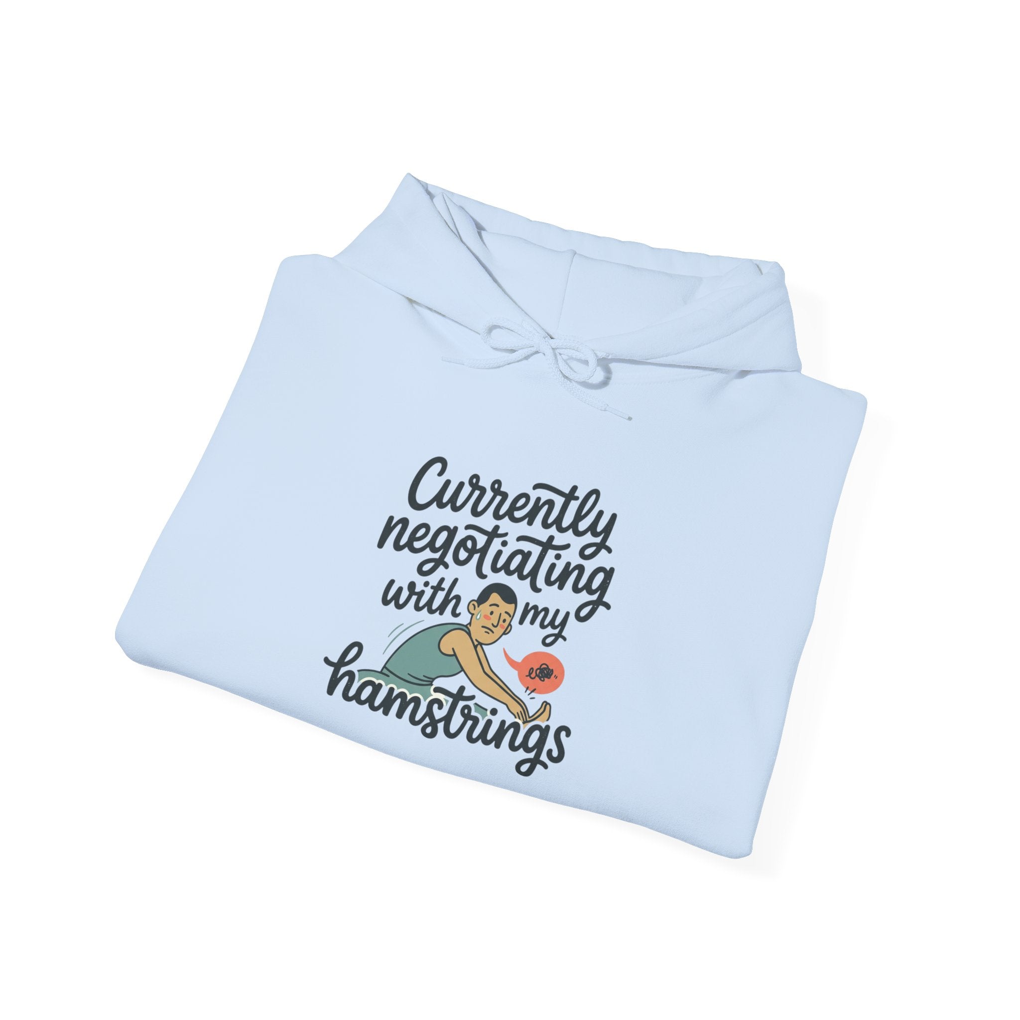 Currently Negotiating with my Hamstrings Unisex Heavy Blend™ Hooded Sweatshirt