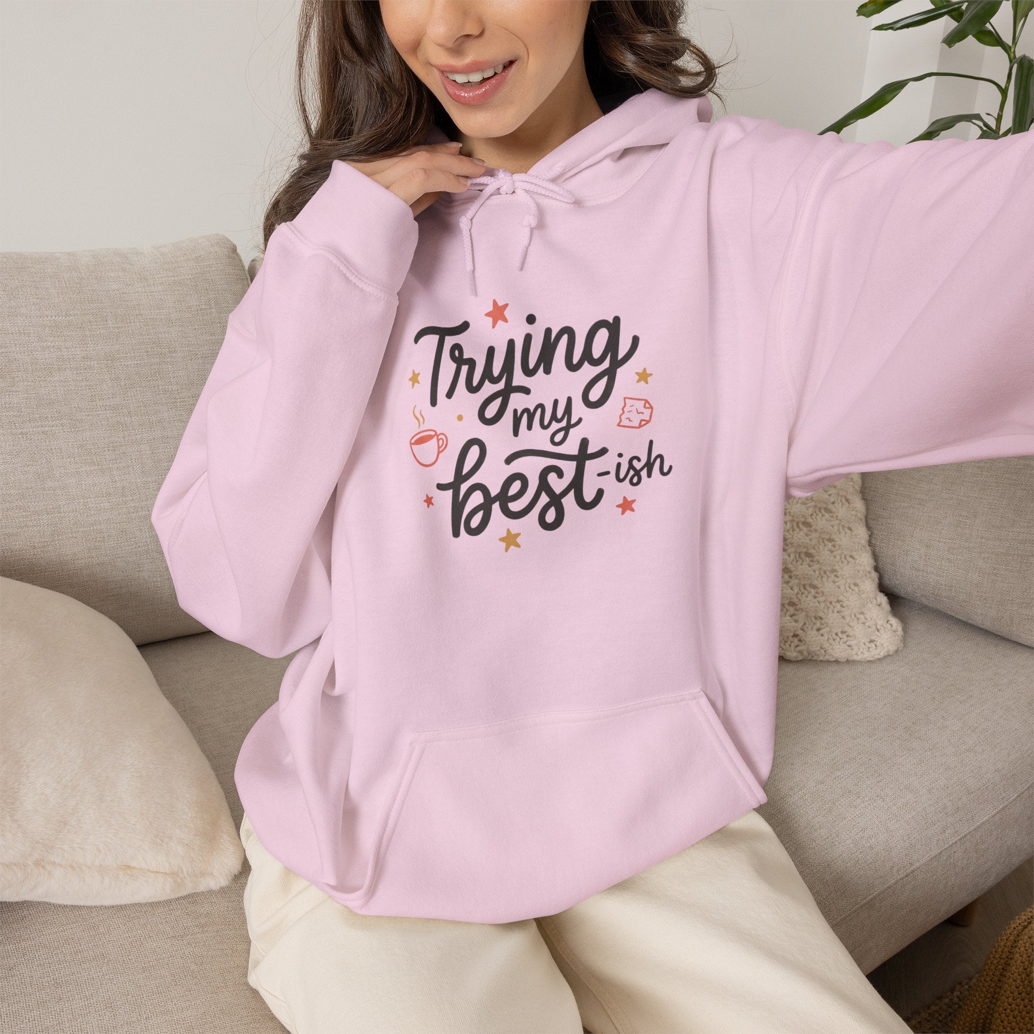 Trying My Best-ish Unisex Heavy Blend™ Hooded Sweatshirt