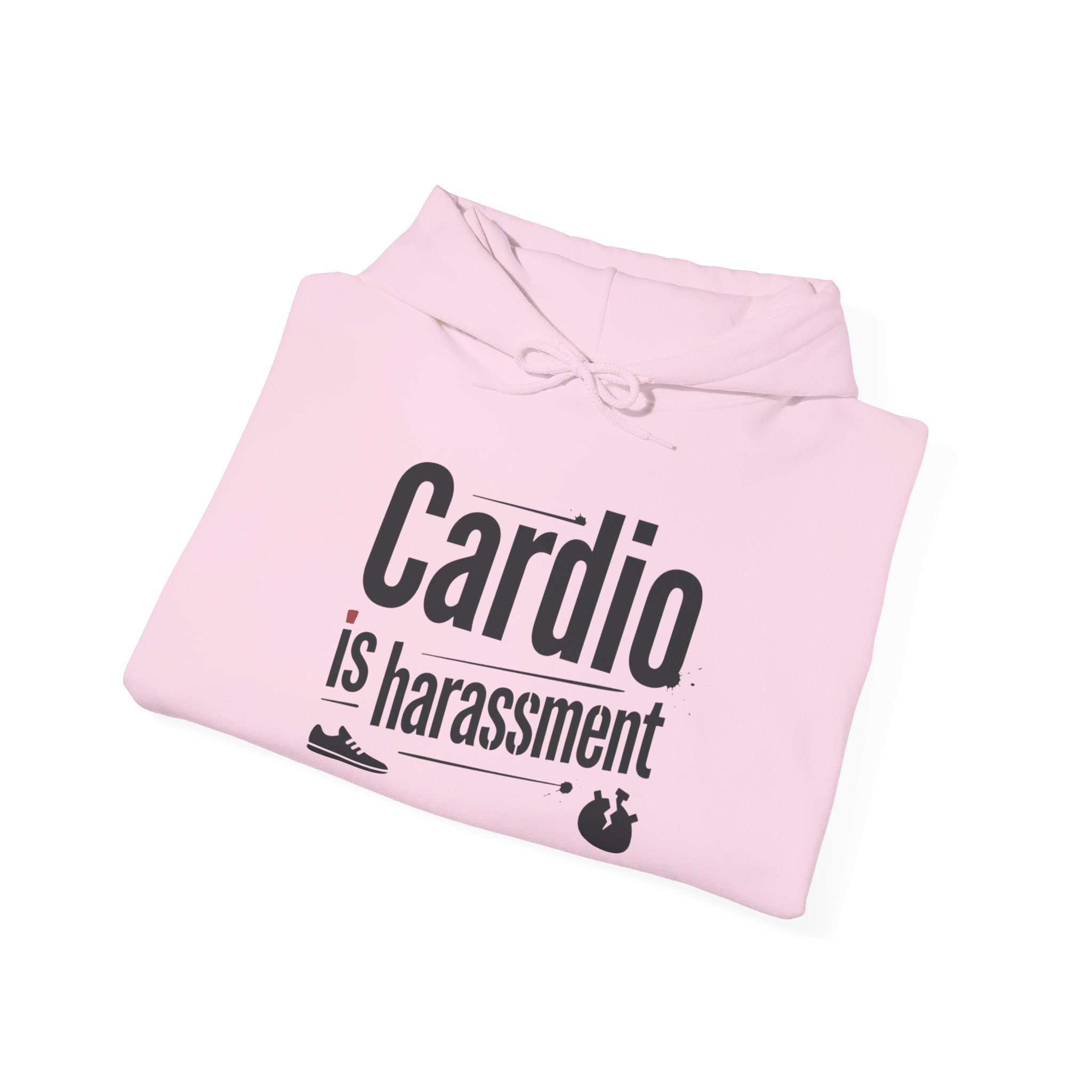 Cardio is Harassment Unisex Heavy Blend™ Hooded Sweatshirt