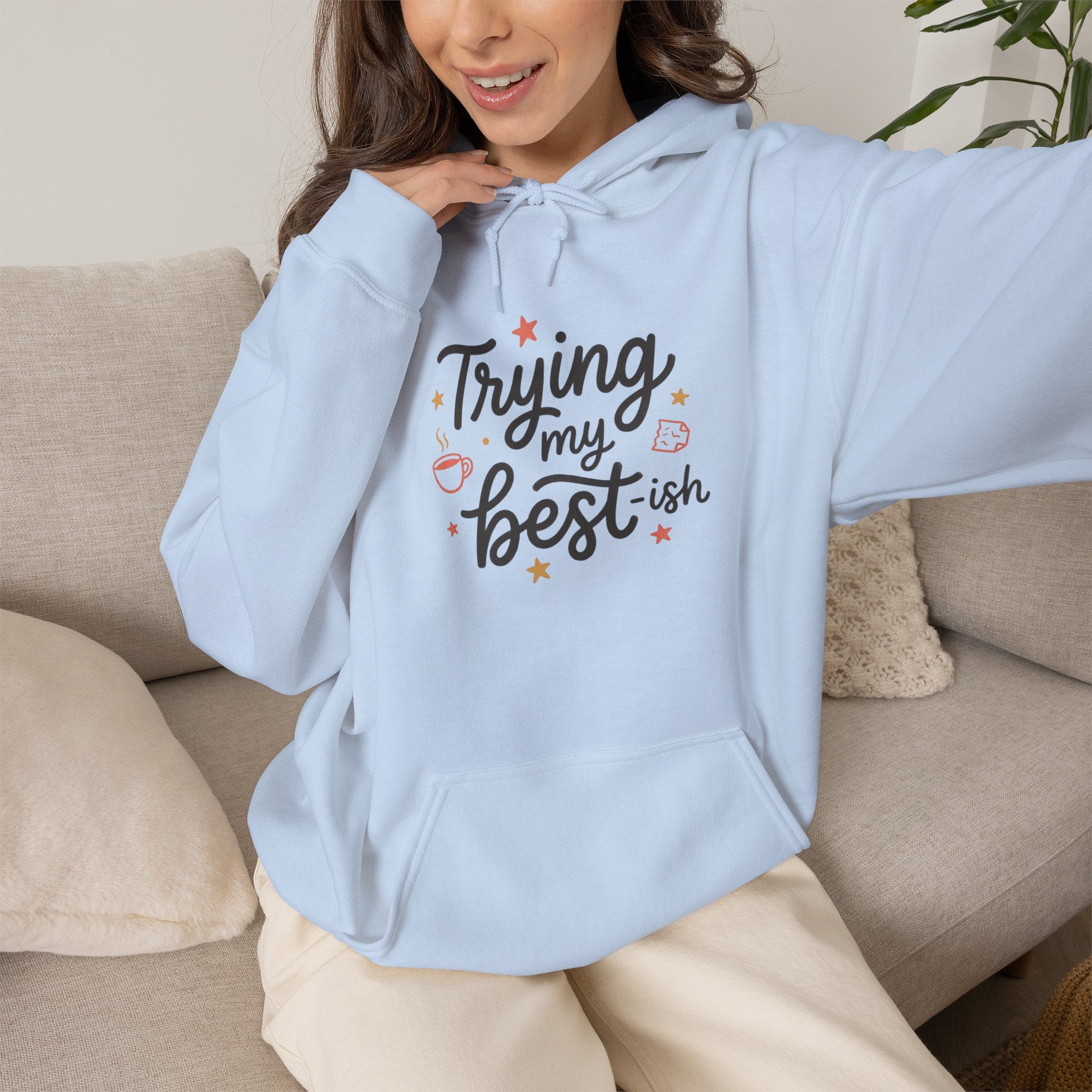 Trying My Best-ish Unisex Heavy Blend™ Hooded Sweatshirt