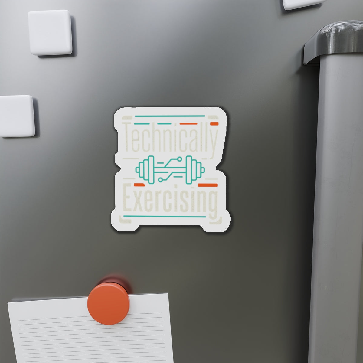 Technically Exercising Die-Cut Magnets