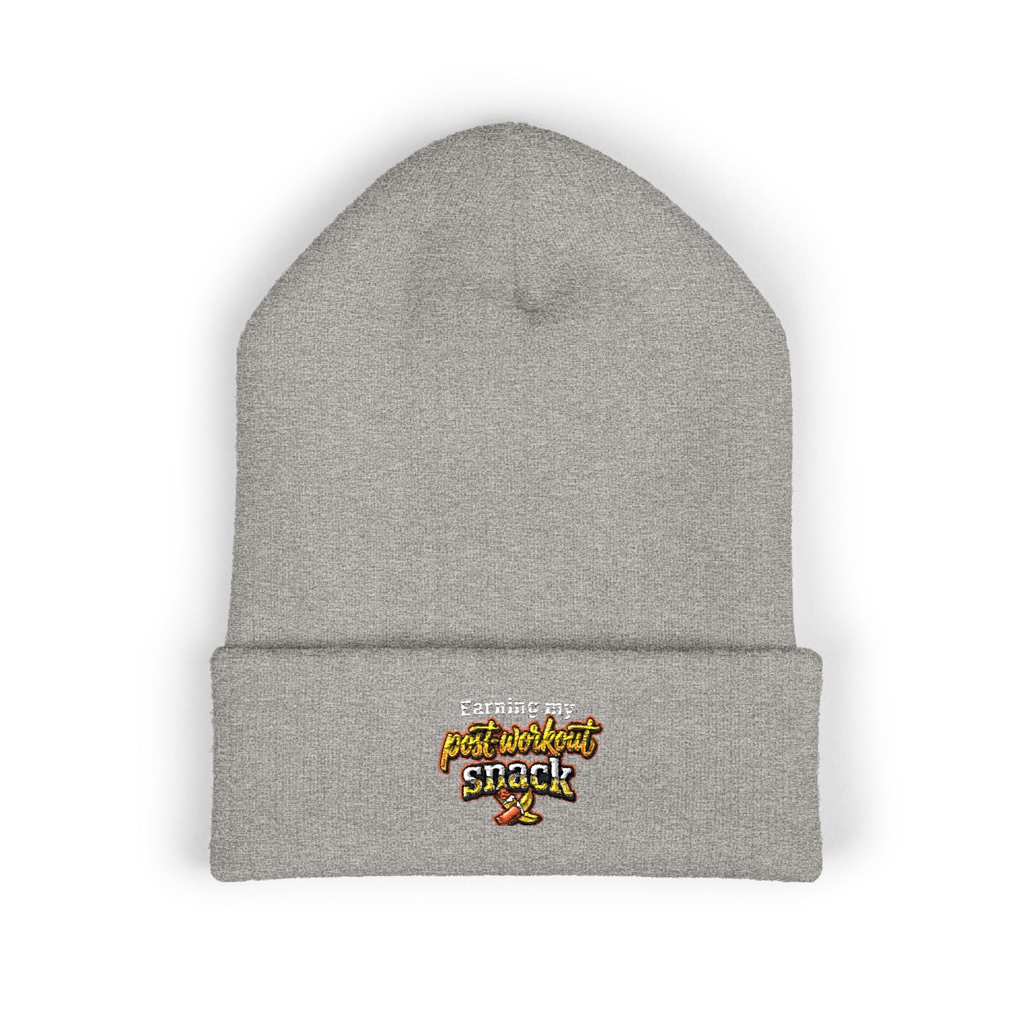 Earning My Post-Workout Snack Classic Cuffed Beanie (Embroidery)
