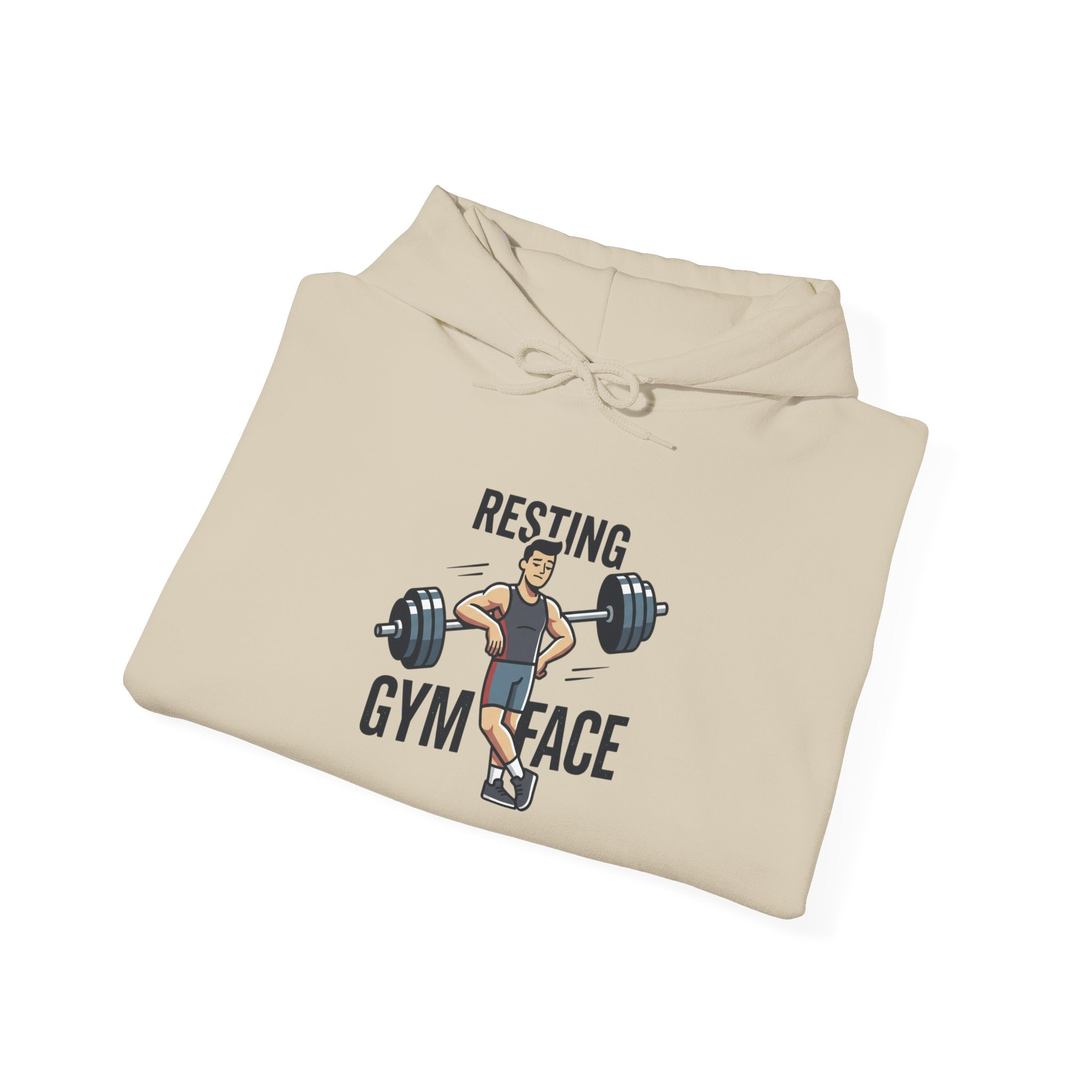 Resting Gym Face Unisex Heavy Blend™ Hooded Sweatshirt