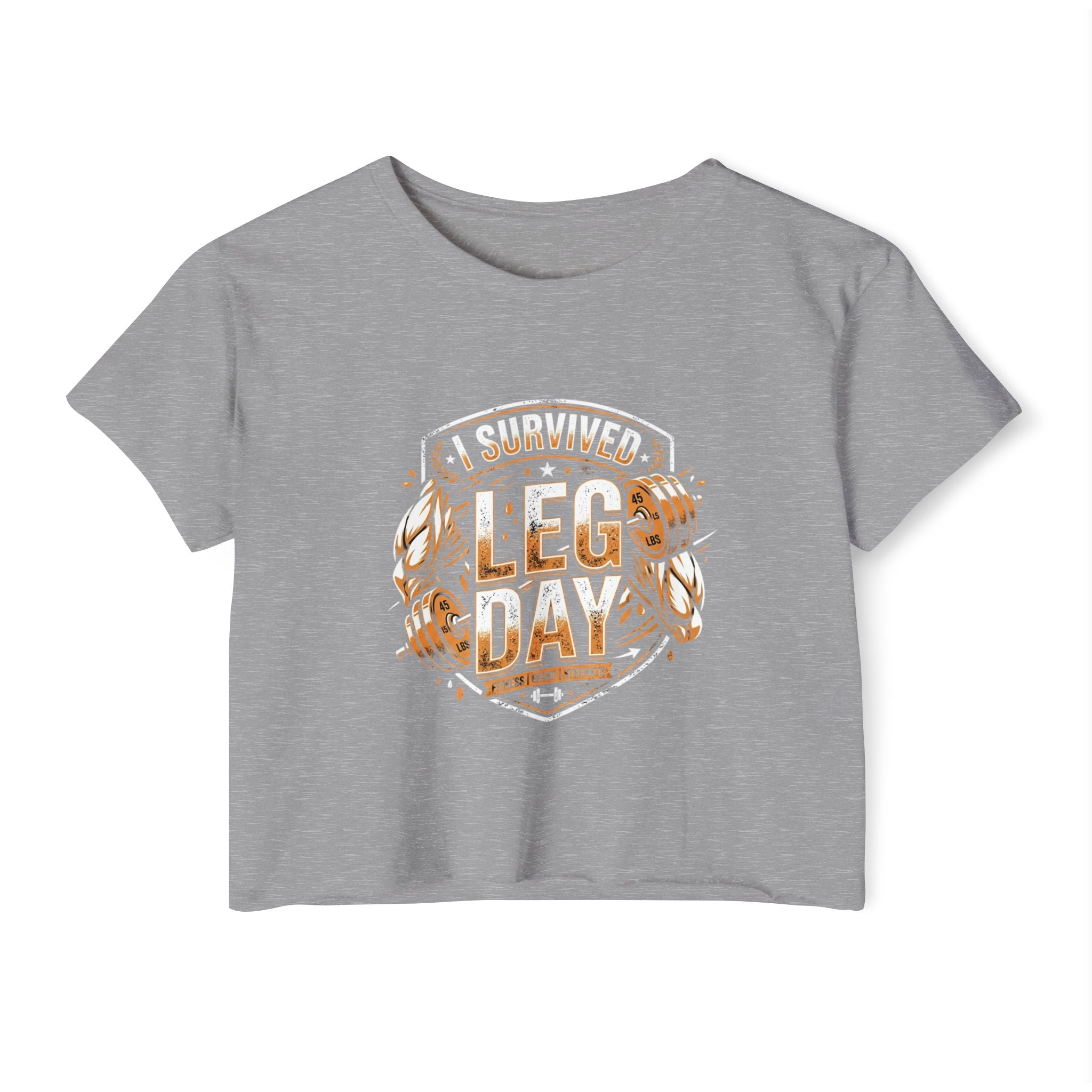 I Survived Leg Day Women's Festival Crop Top