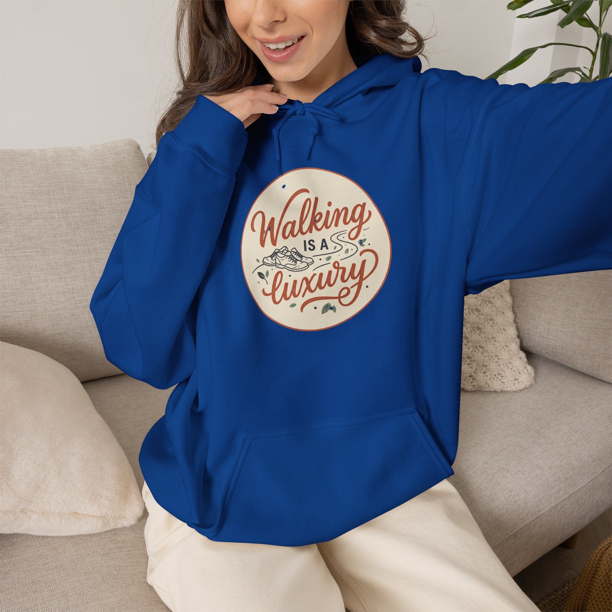 Walking is a Luxury Unisex Heavy Blend™ Hooded Sweatshirt