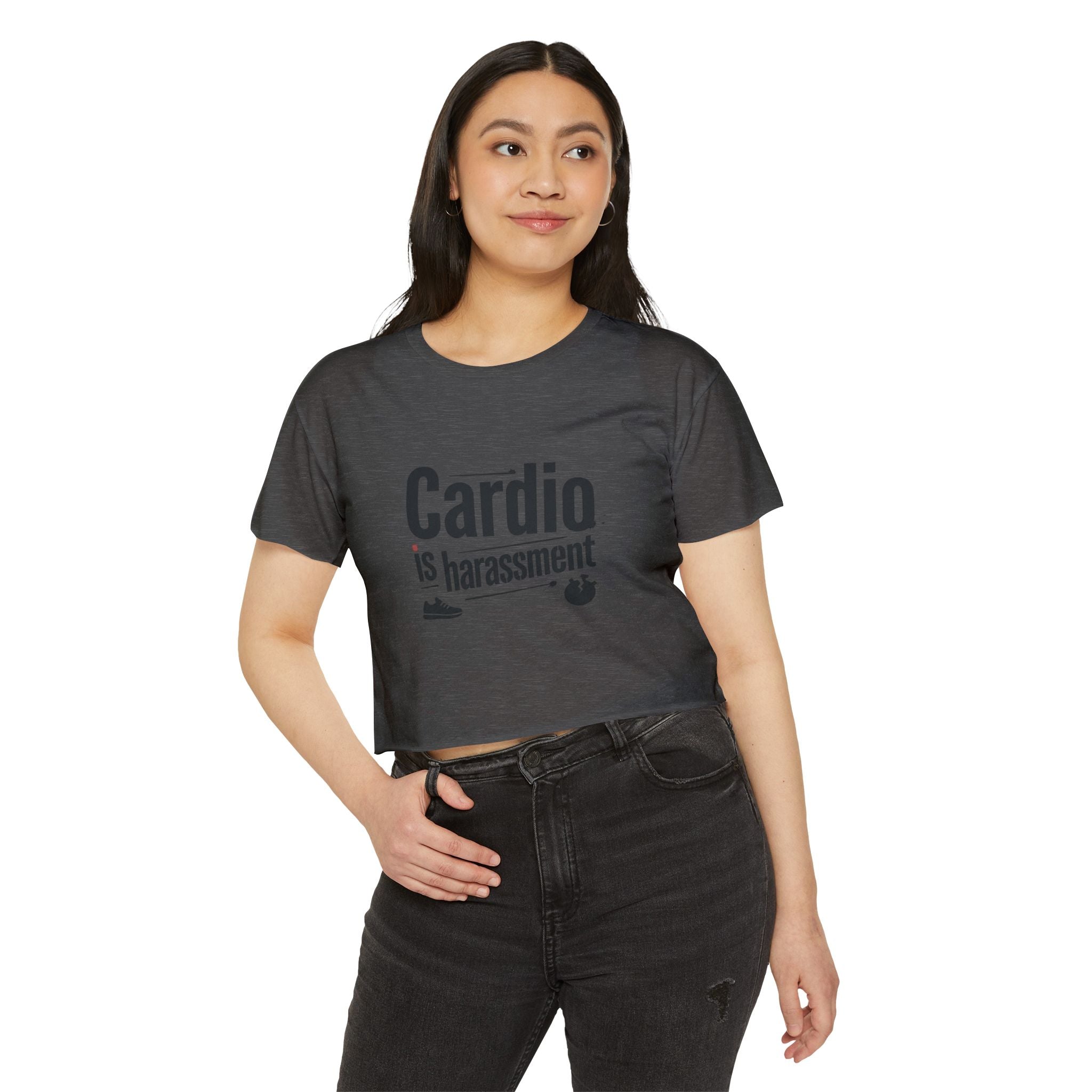 Cardio is Harassment Women's Festival Crop Top