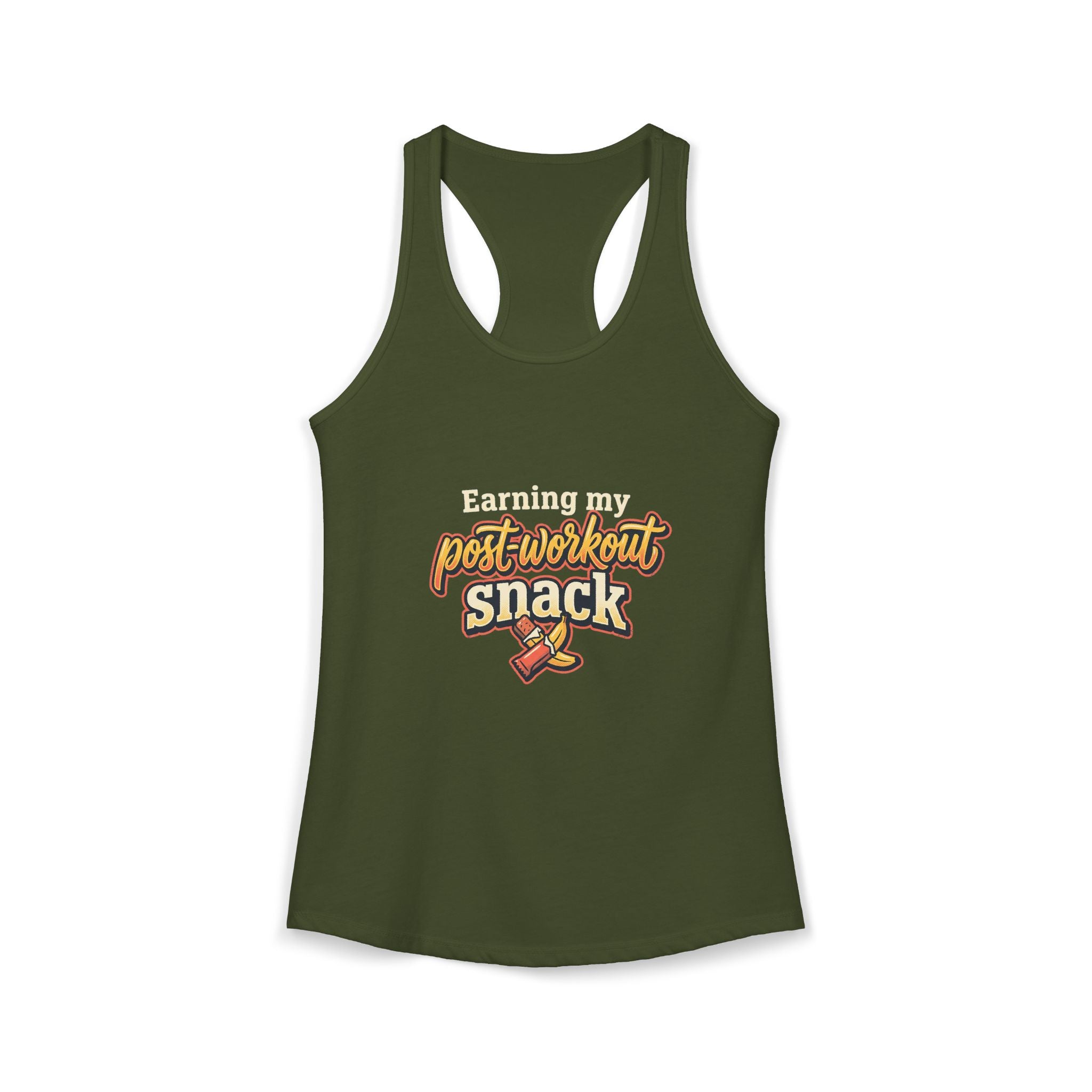 Earning My Post-Workout Snack Women's Ideal Racerback Tank