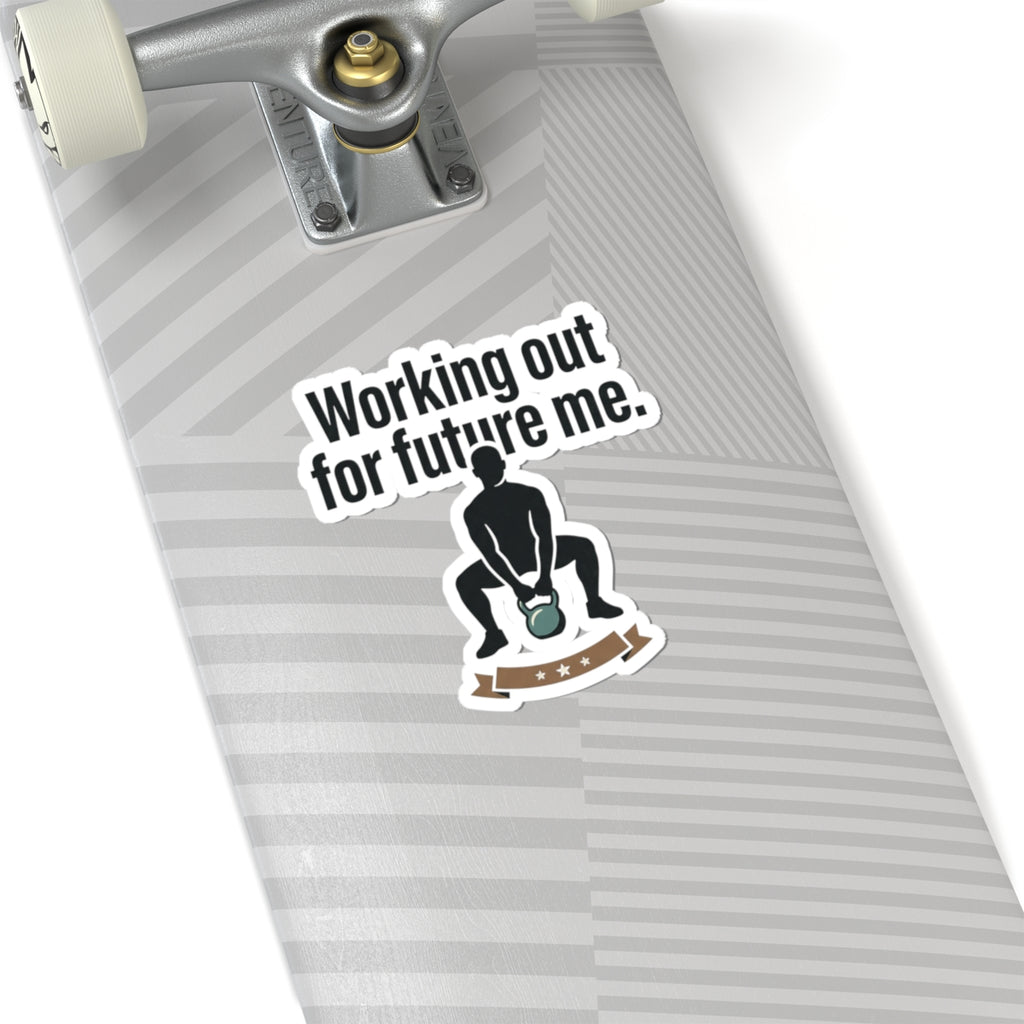 Working Out For Future Me Kiss-Cut Stickers