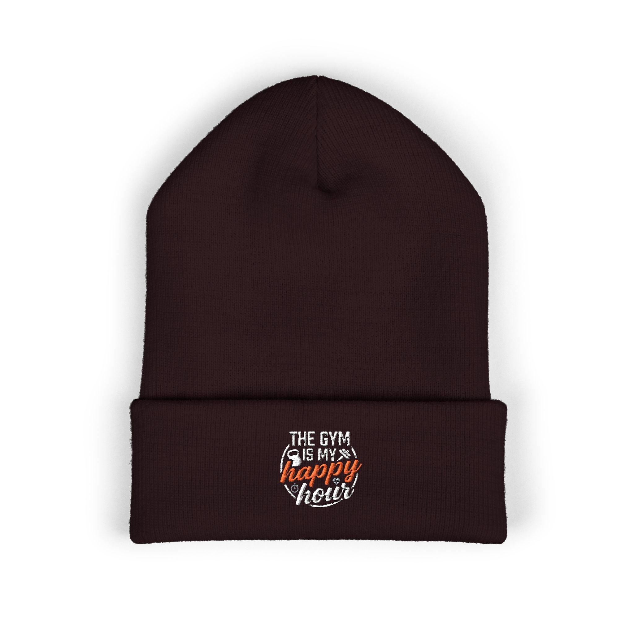 The Gym is My Happy Hour Classic Cuffed Beanie (Embroidery)