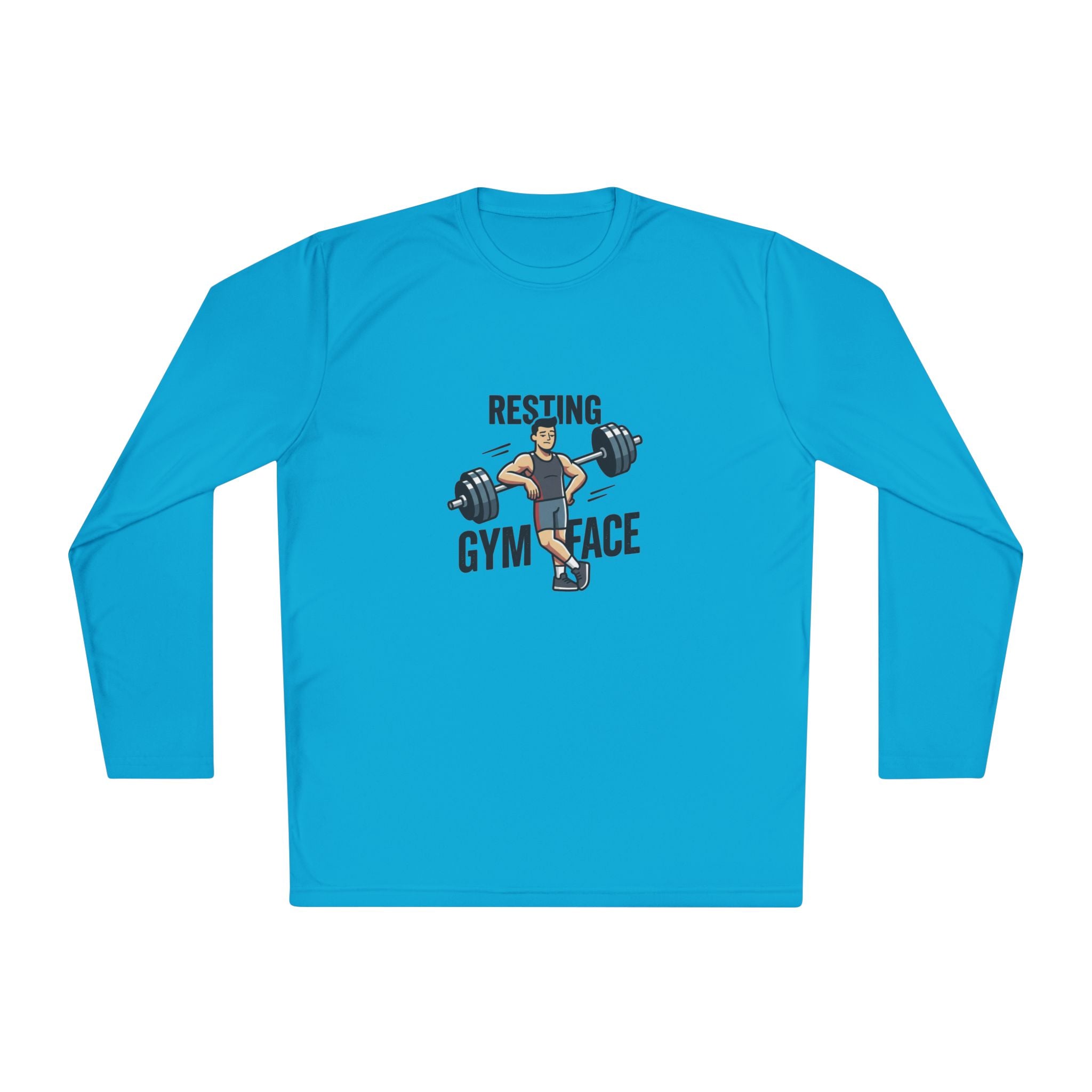 Resting Gym Face Unisex Lightweight Long Sleeve Tee