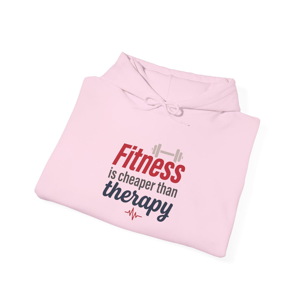 Fitness is Cheaper than Therapy Unisex Heavy Blend™ Hooded Sweatshirt