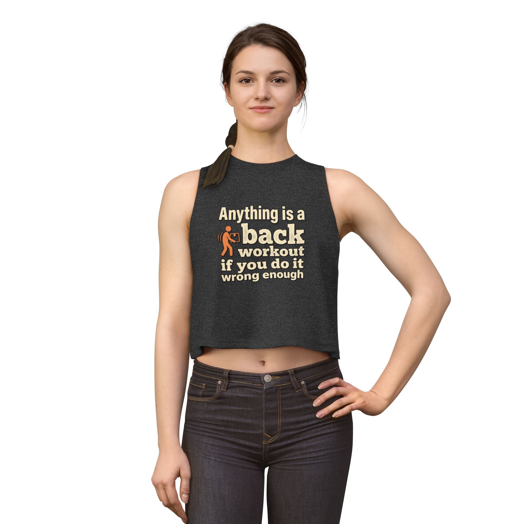 Anything is a Back Workout Women's Crop Top