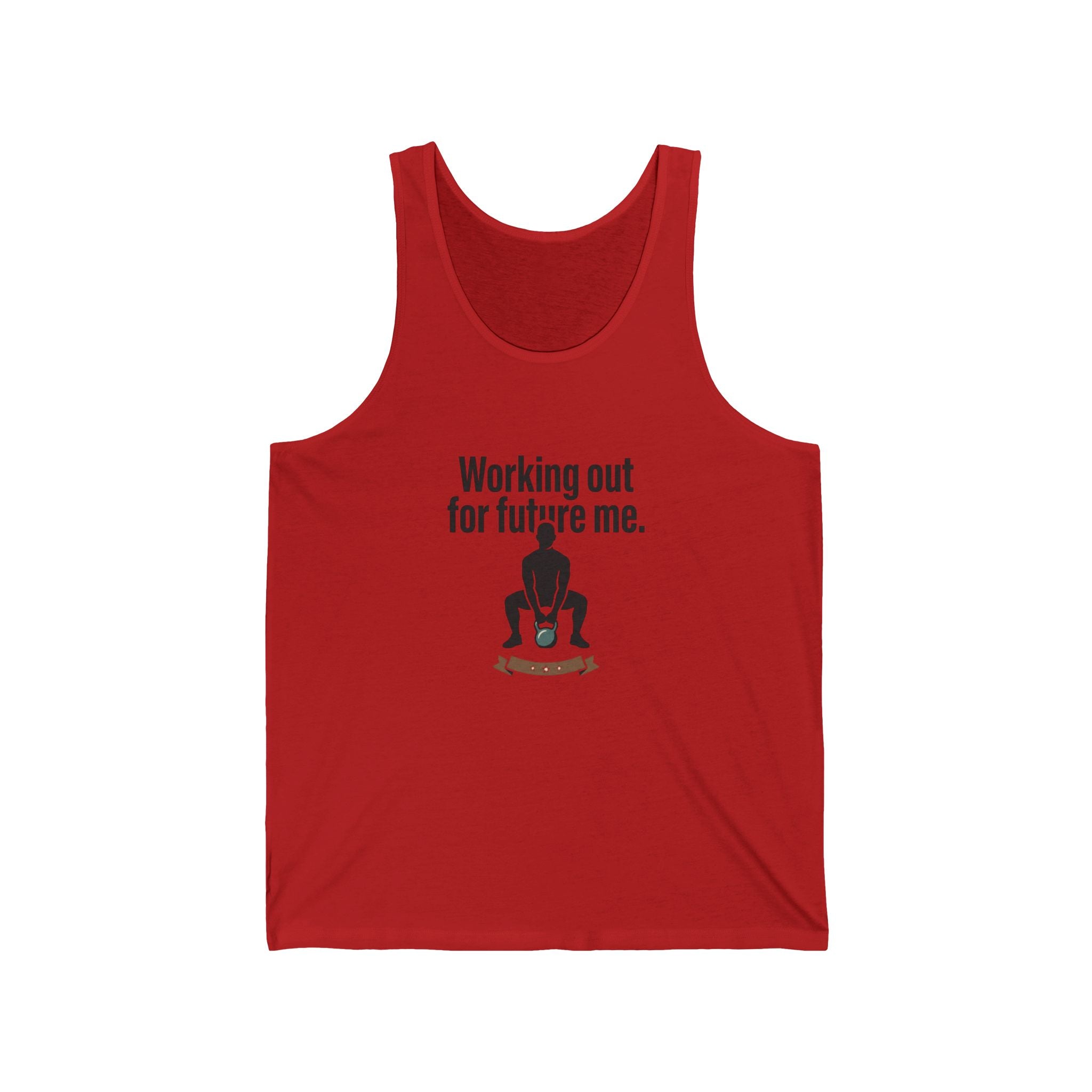 Working Out For Future Me Unisex Jersey Tank