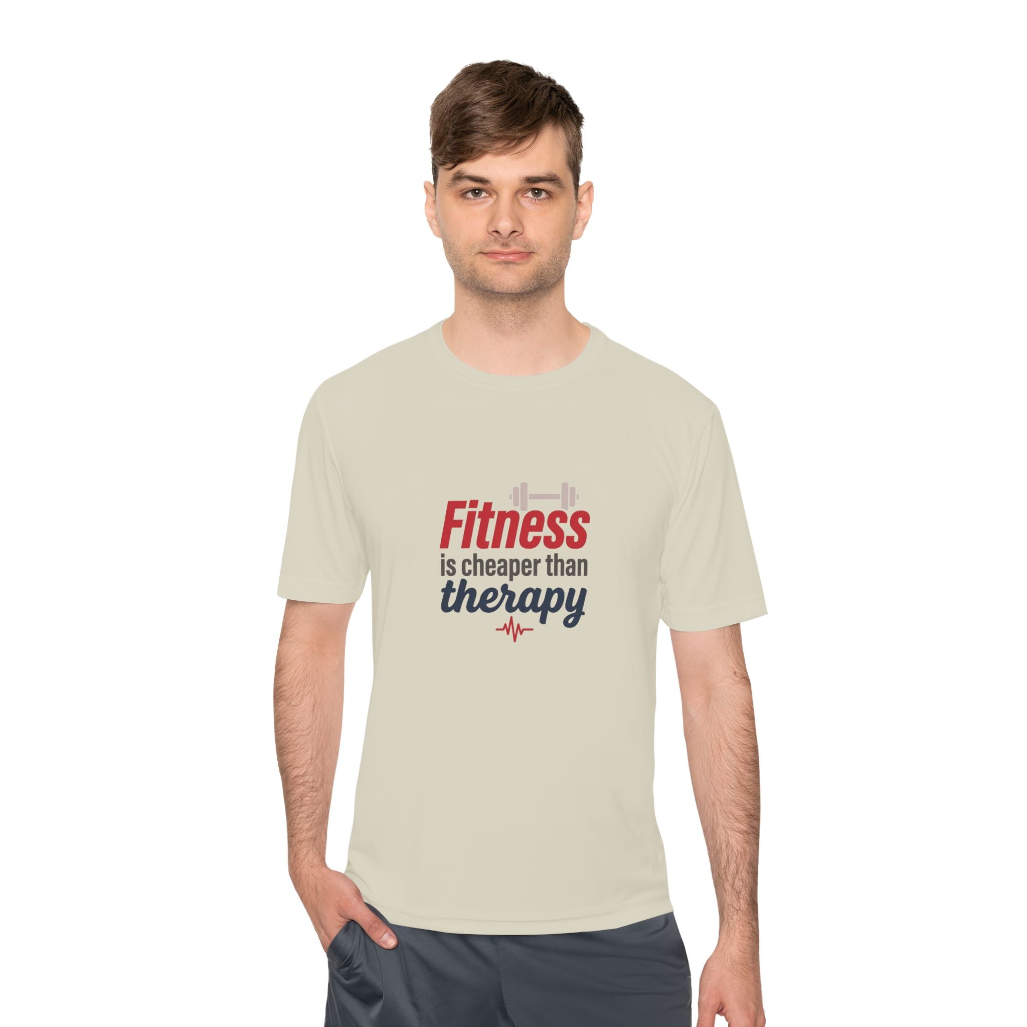 Fitness is Cheaper than Therapy Unisex Moisture Wicking Tee