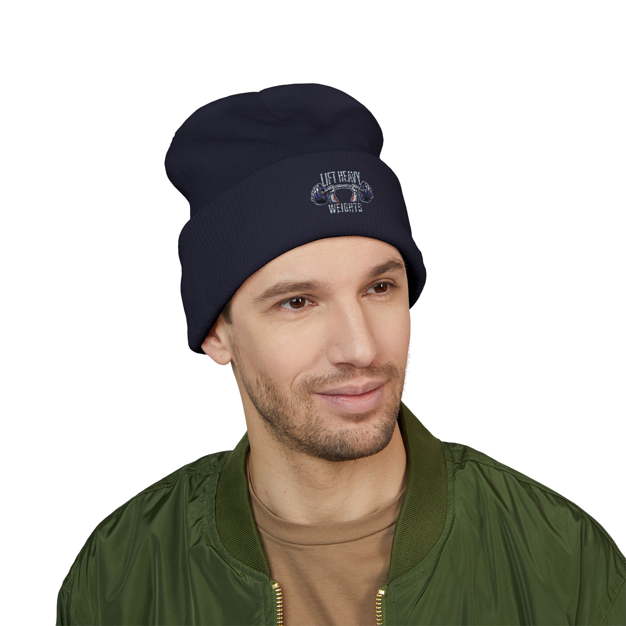Lift Heavy Weights Classic Cuffed Beanie (Embroidery)