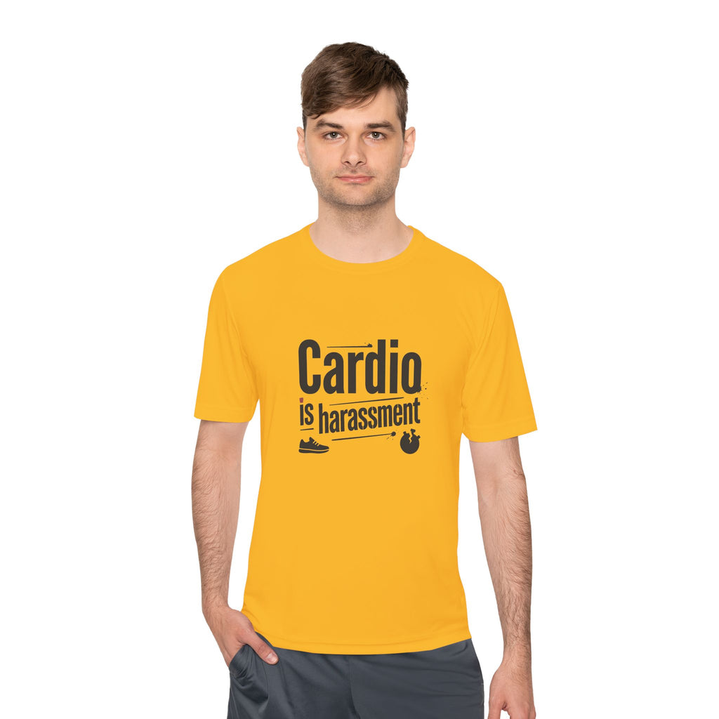 Cardio is Harassment Unisex Moisture Wicking Tee