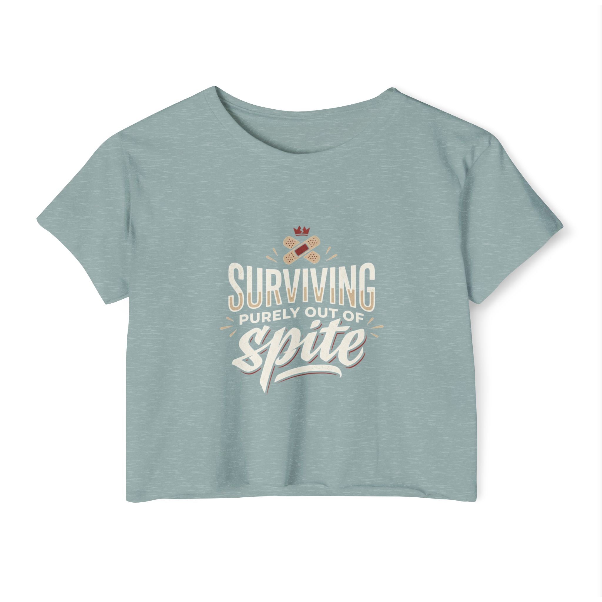 Surviving Purely Out of Spite Women's Festival Crop Top