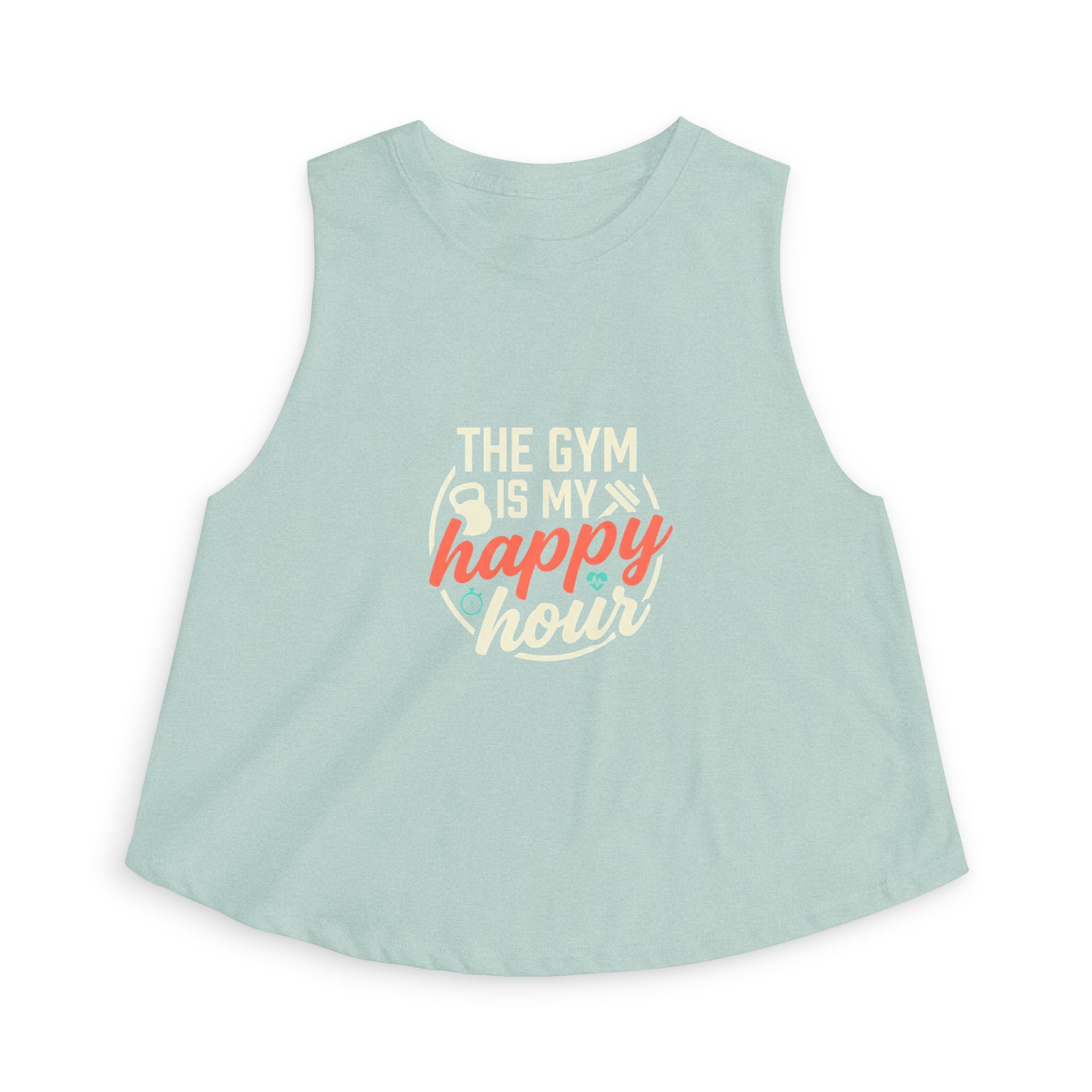 The Gym is My Happy Hour Women's Crop Top
