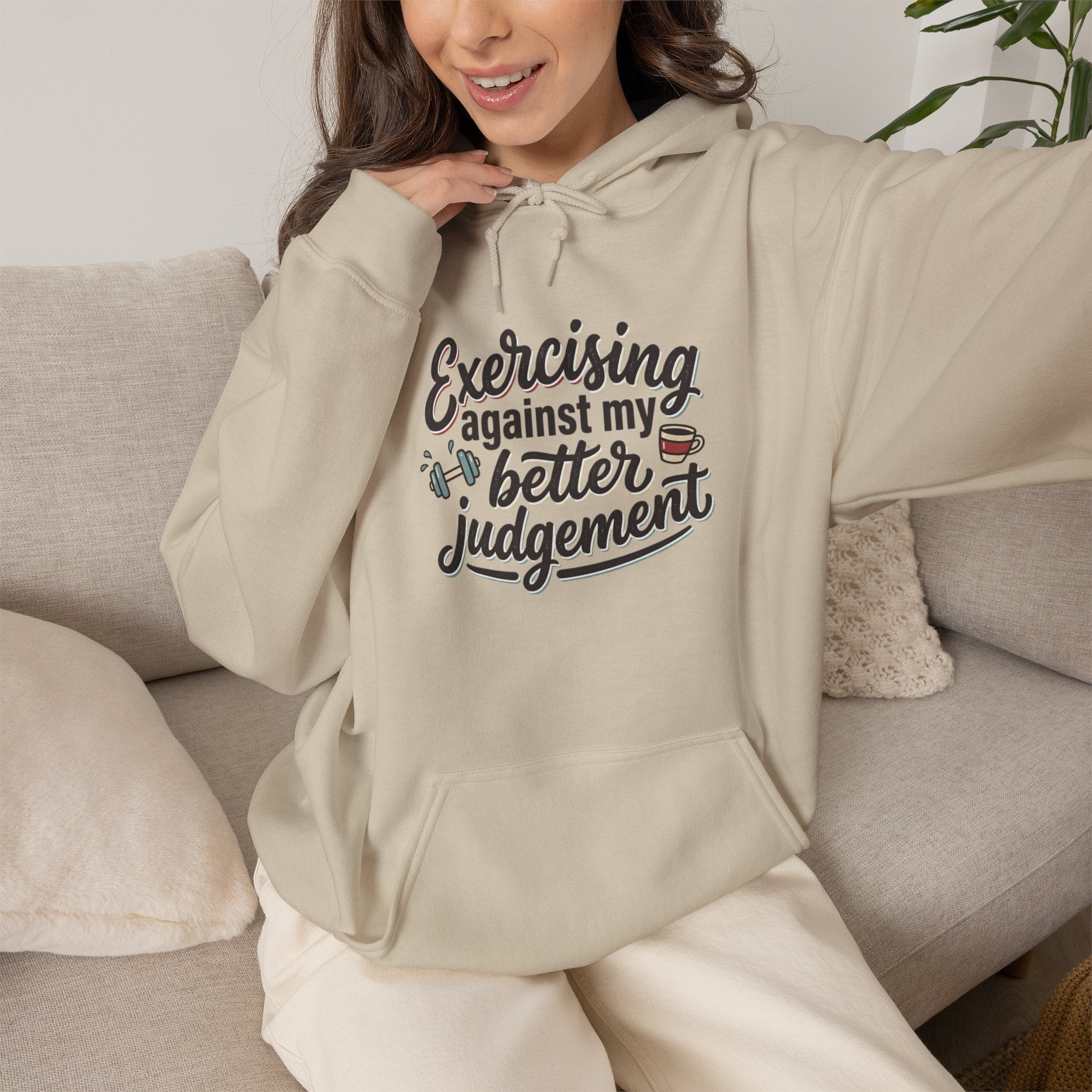 Exercising Against My Better Judgement Unisex Heavy Blend™ Hooded Sweatshirt