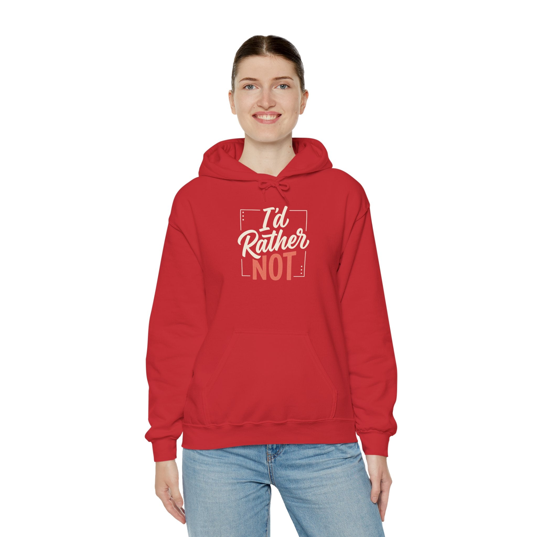 I'd Rather Not Unisex Heavy Blend™ Hooded Sweatshirt