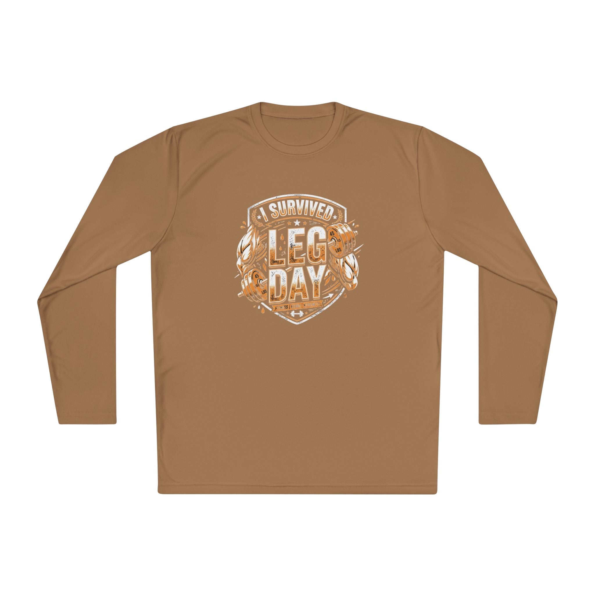 I Survived Leg Day Unisex Lightweight Long Sleeve Tee