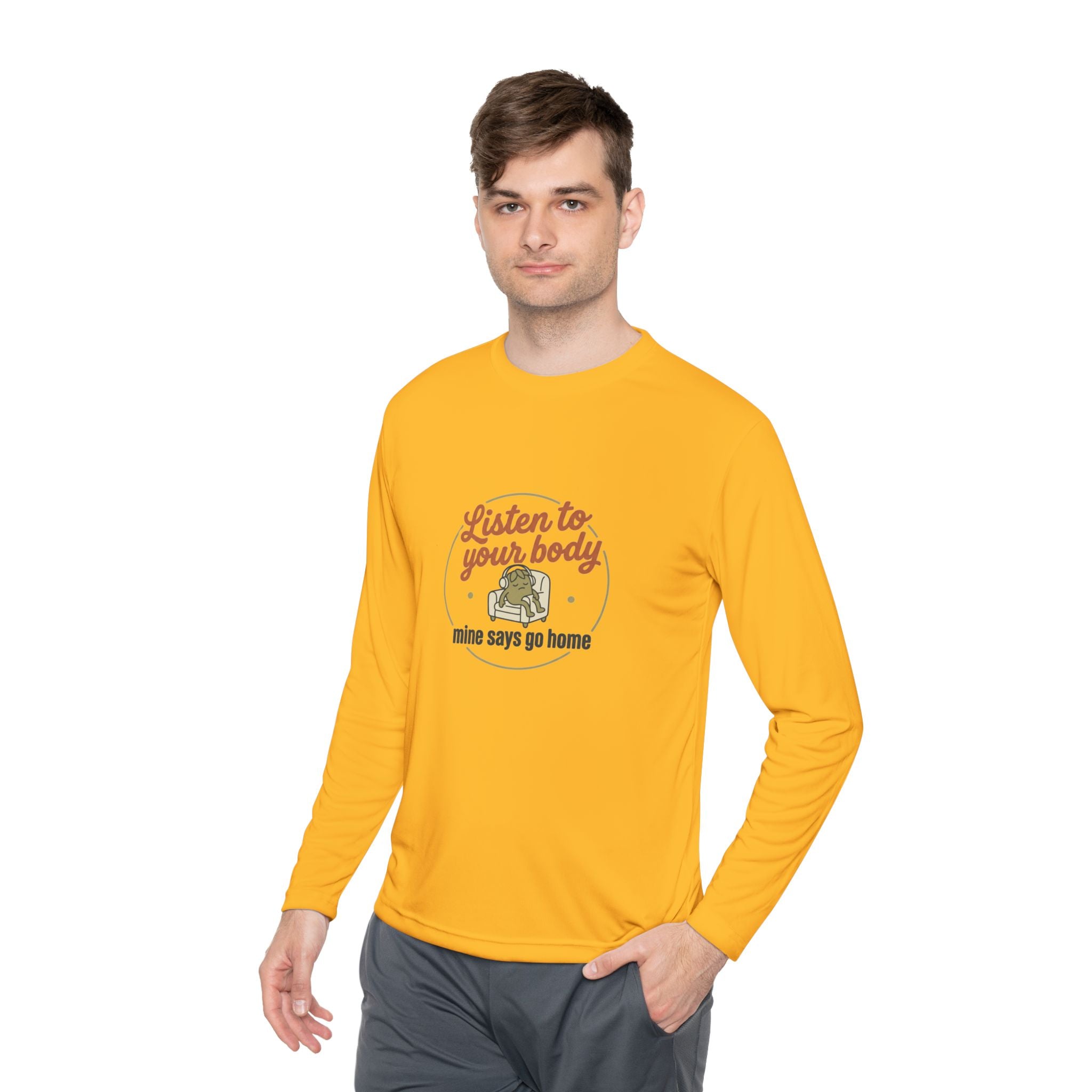 Listen to Your Body Unisex Lightweight Long Sleeve Tee