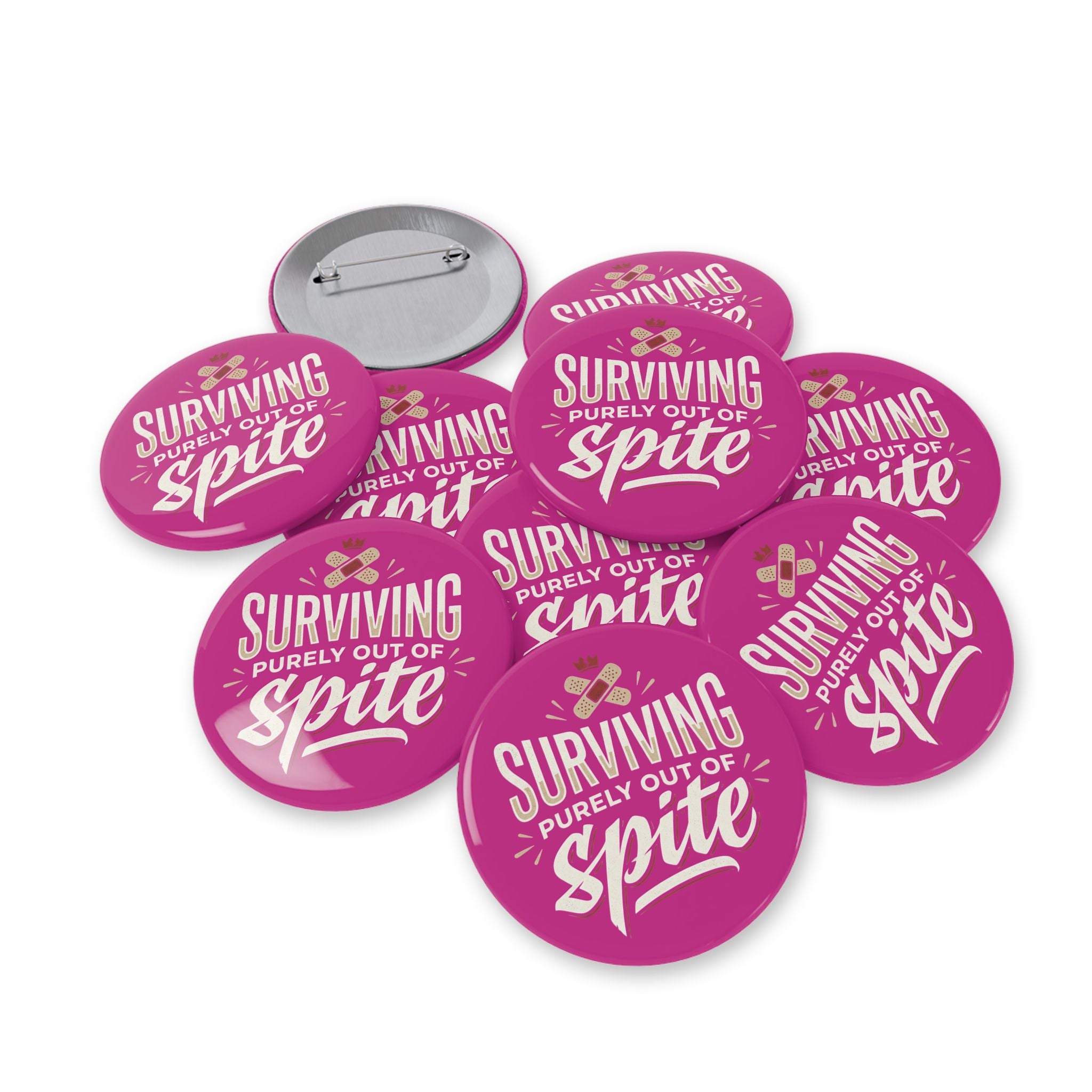 Surviving Purely Out of Spite Round Pins