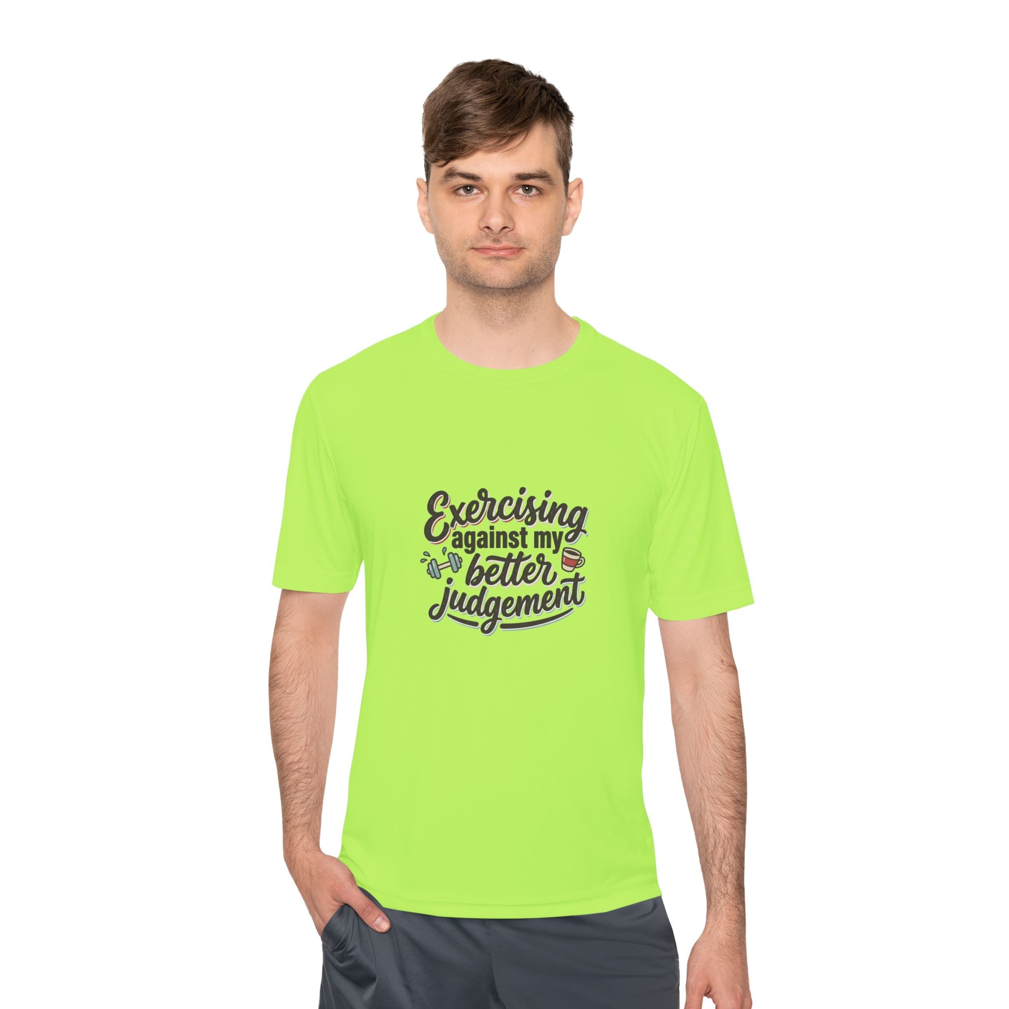 Exercising Against My Better Judgement Unisex Moisture Wicking Tee