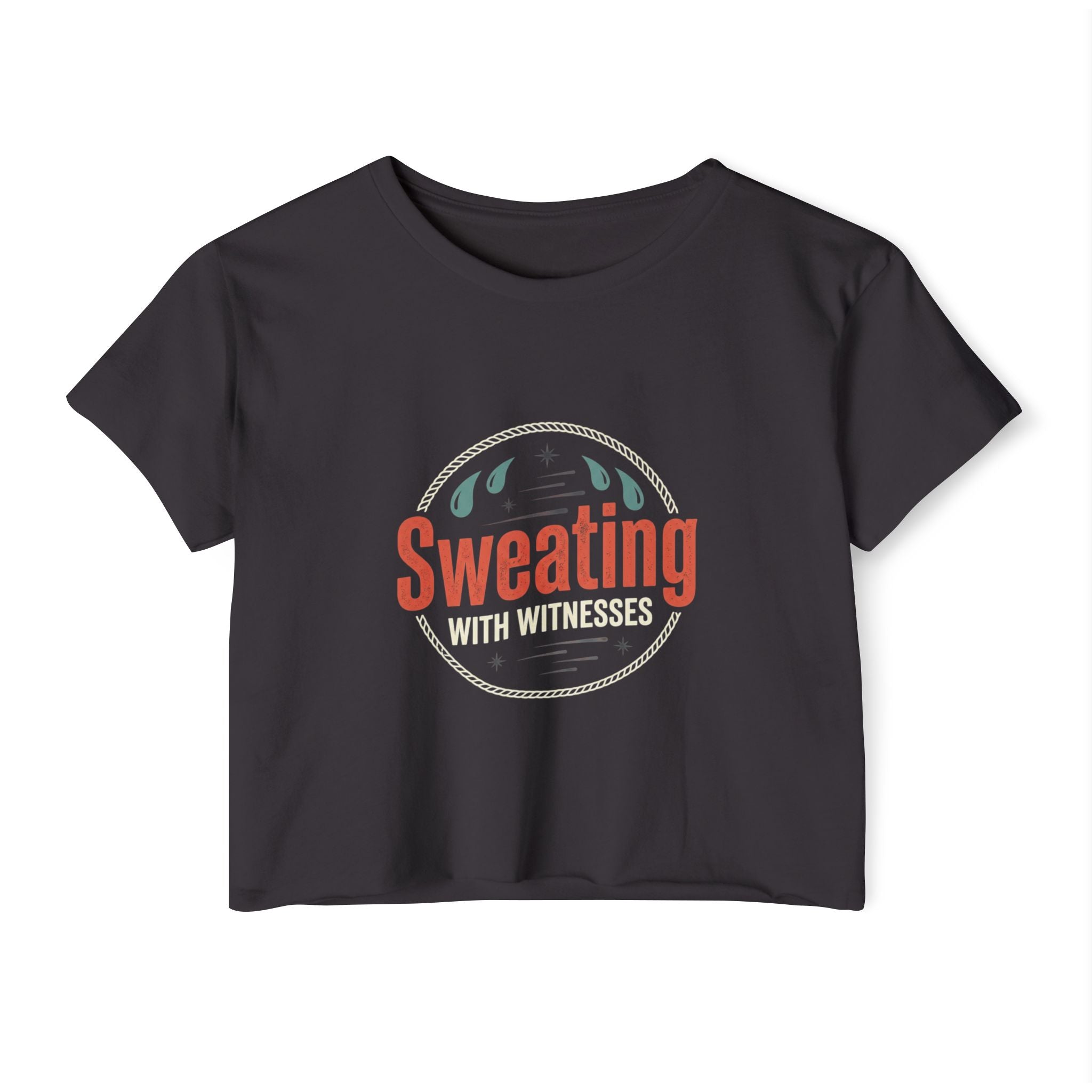 Sweating with Witnesses Women's Festival Crop Top