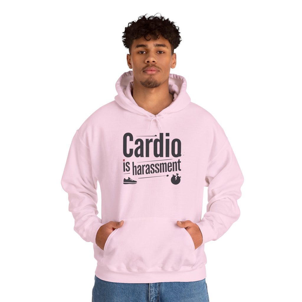 Cardio is Harassment Unisex Heavy Blend™ Hooded Sweatshirt