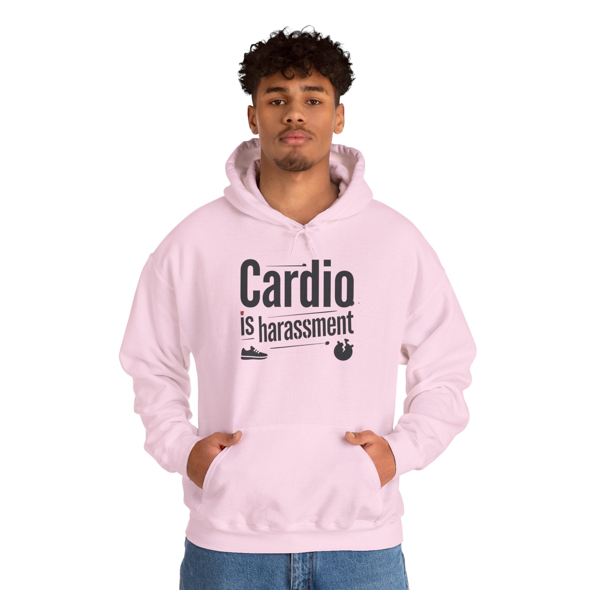 Cardio is Harassment Unisex Heavy Blend™ Hooded Sweatshirt