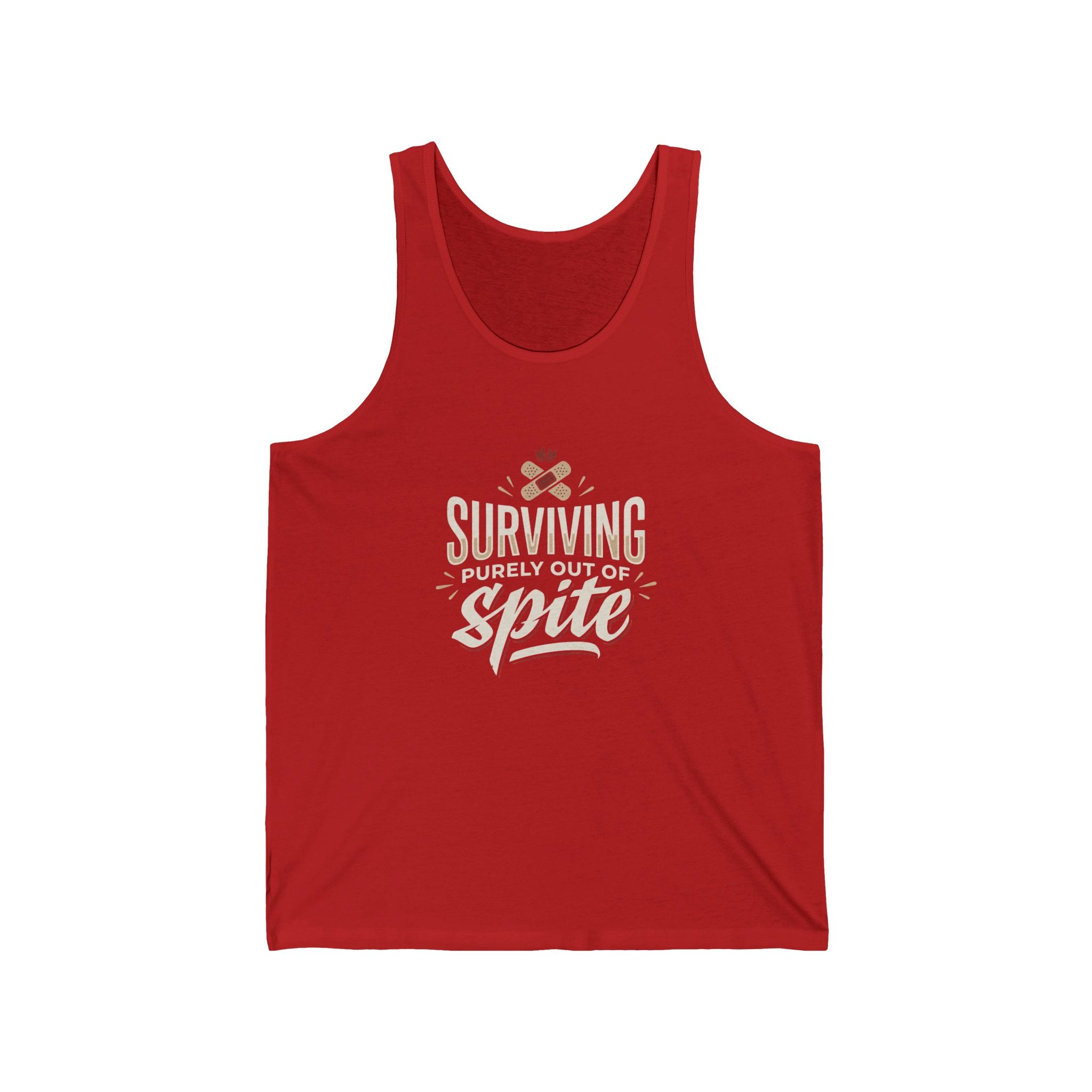 Surviving Purely Out of Spite Unisex Jersey Tank
