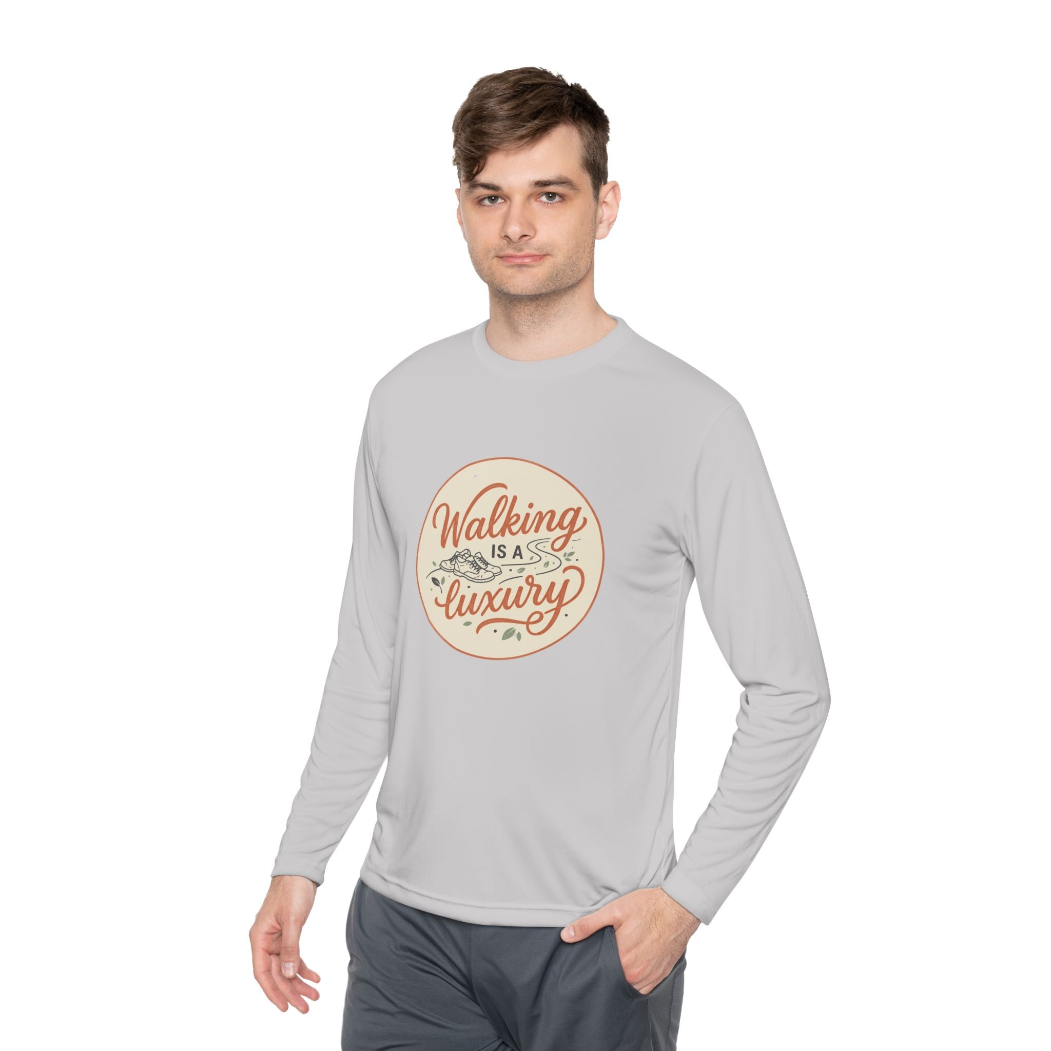 Walking is a Luxury Unisex Lightweight Long Sleeve Tee
