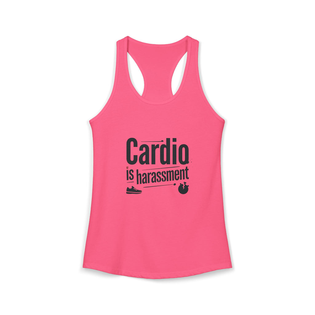 Cardio is Harassment Women's Ideal Racerback Tank