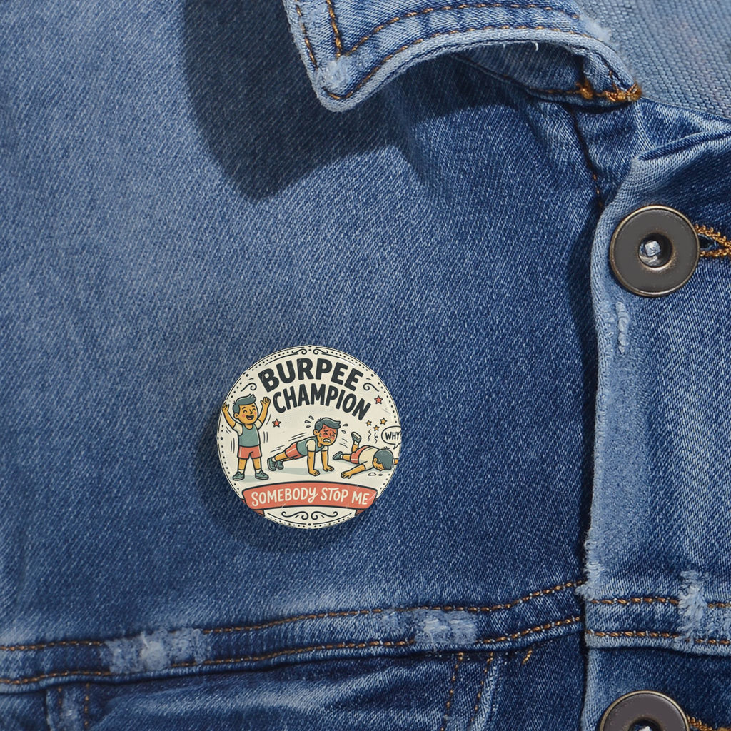 Burpee Champion Round Pins