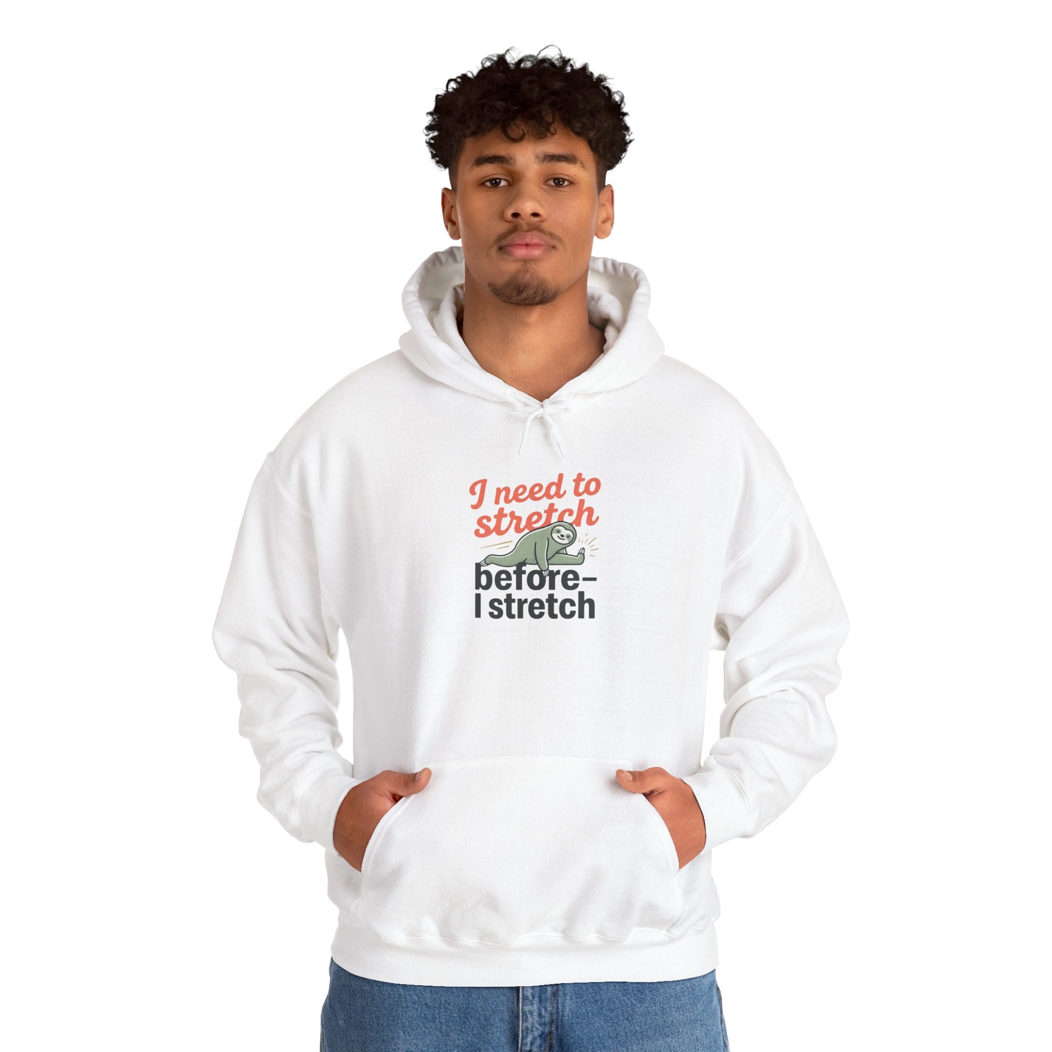 I Need to Stretch Unisex Heavy Blend™ Hooded Sweatshirt