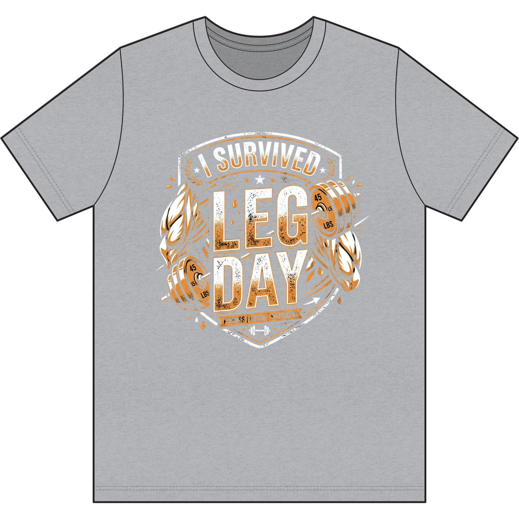 I Survived Leg Day Dri-Power 100% Polyester T-Shirt