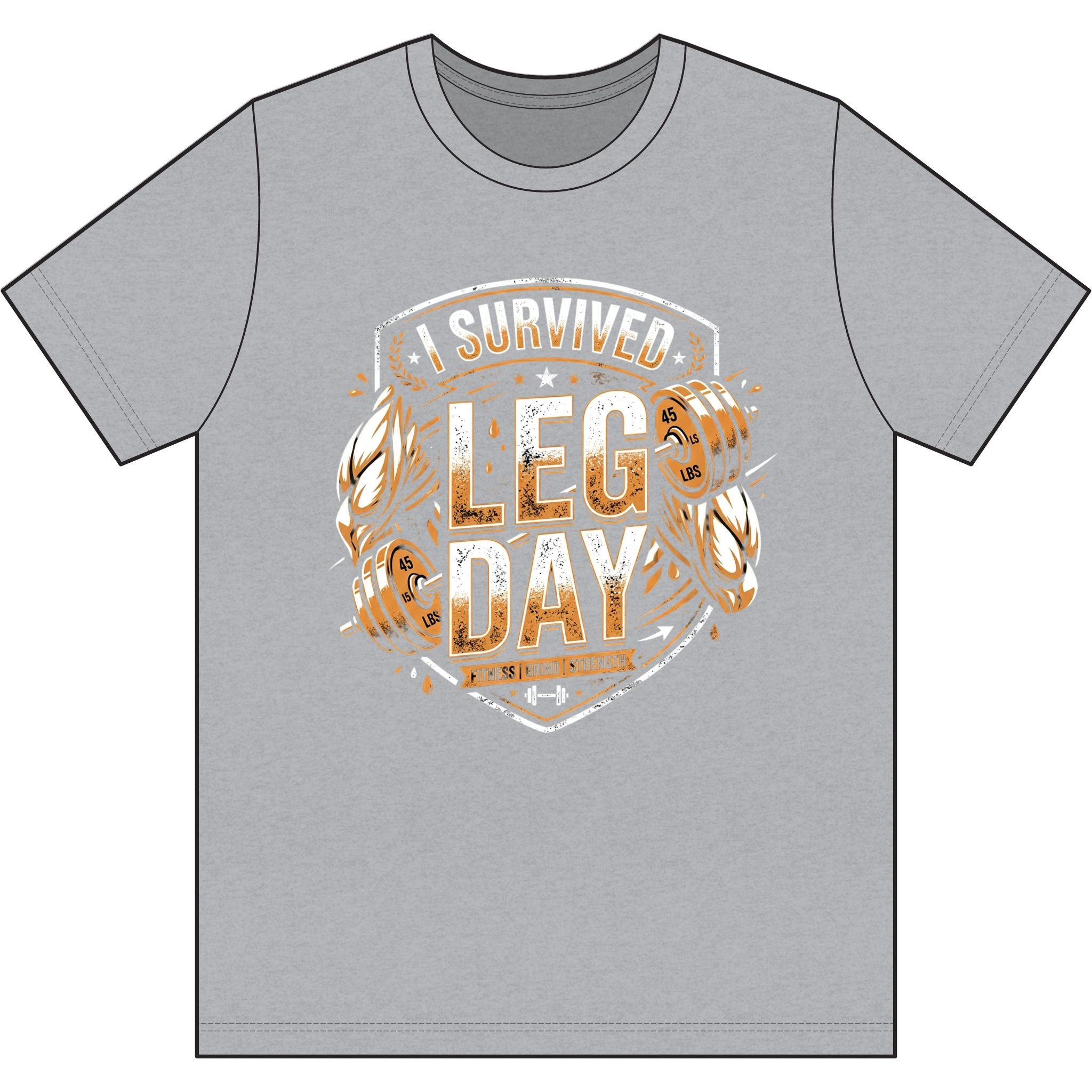 I Survived Leg Day Dri-Power 100% Polyester T-Shirt