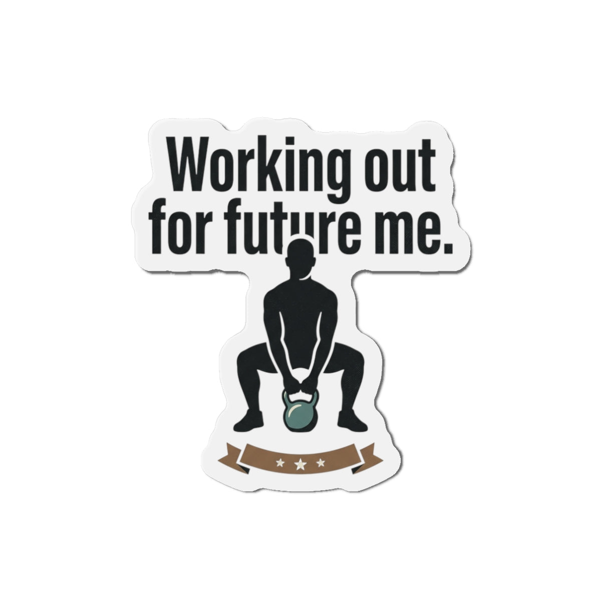 Working Out For Future Me Die-Cut Magnets