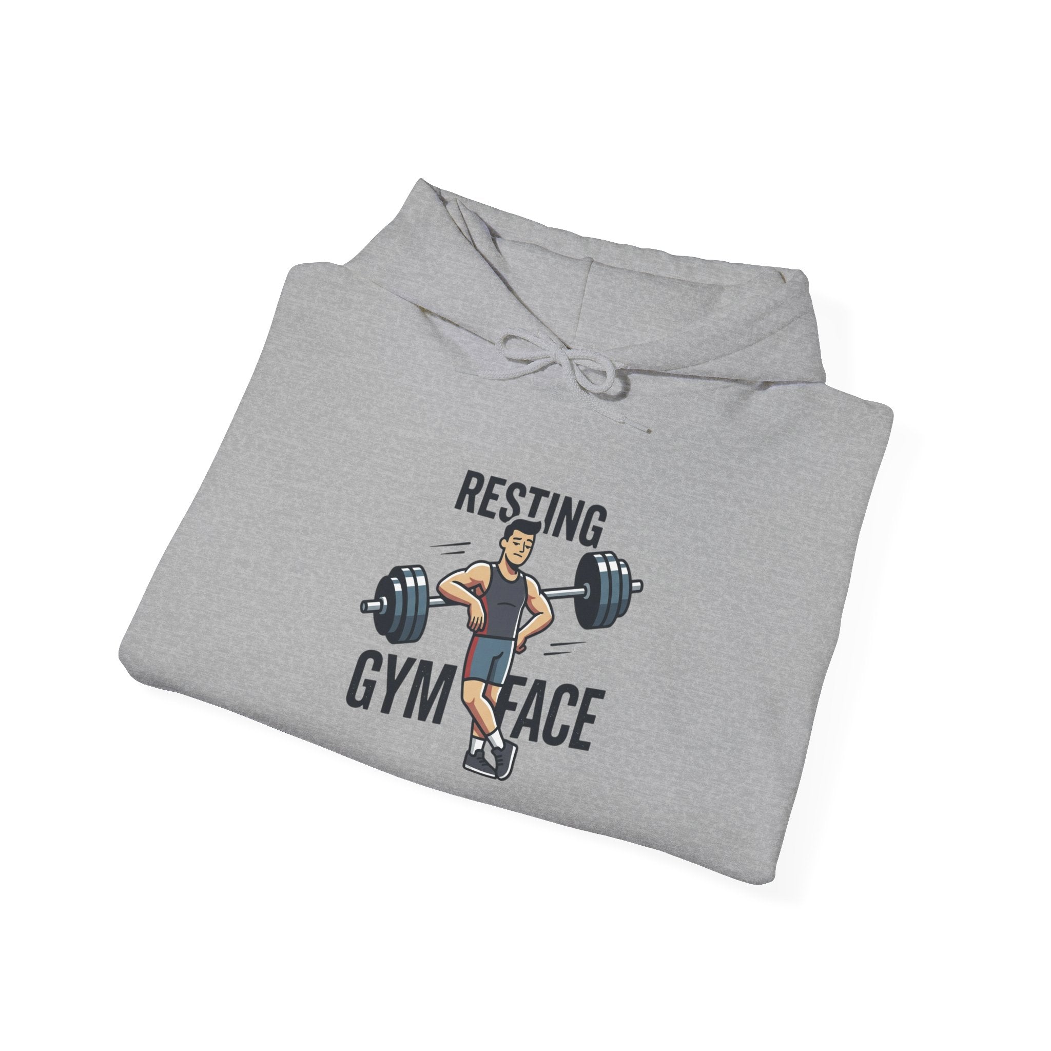 Resting Gym Face Unisex Heavy Blend™ Hooded Sweatshirt