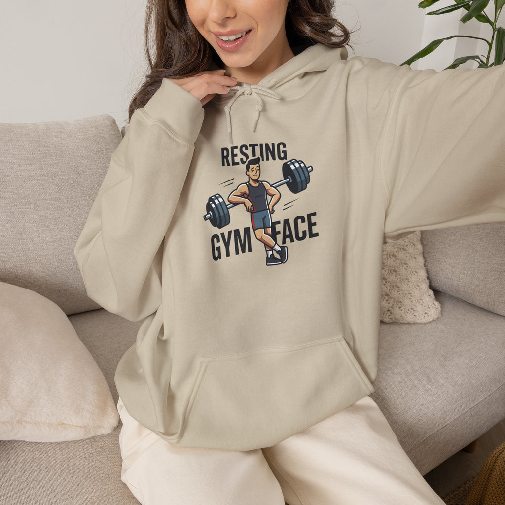 Resting Gym Face Unisex Heavy Blend™ Hooded Sweatshirt