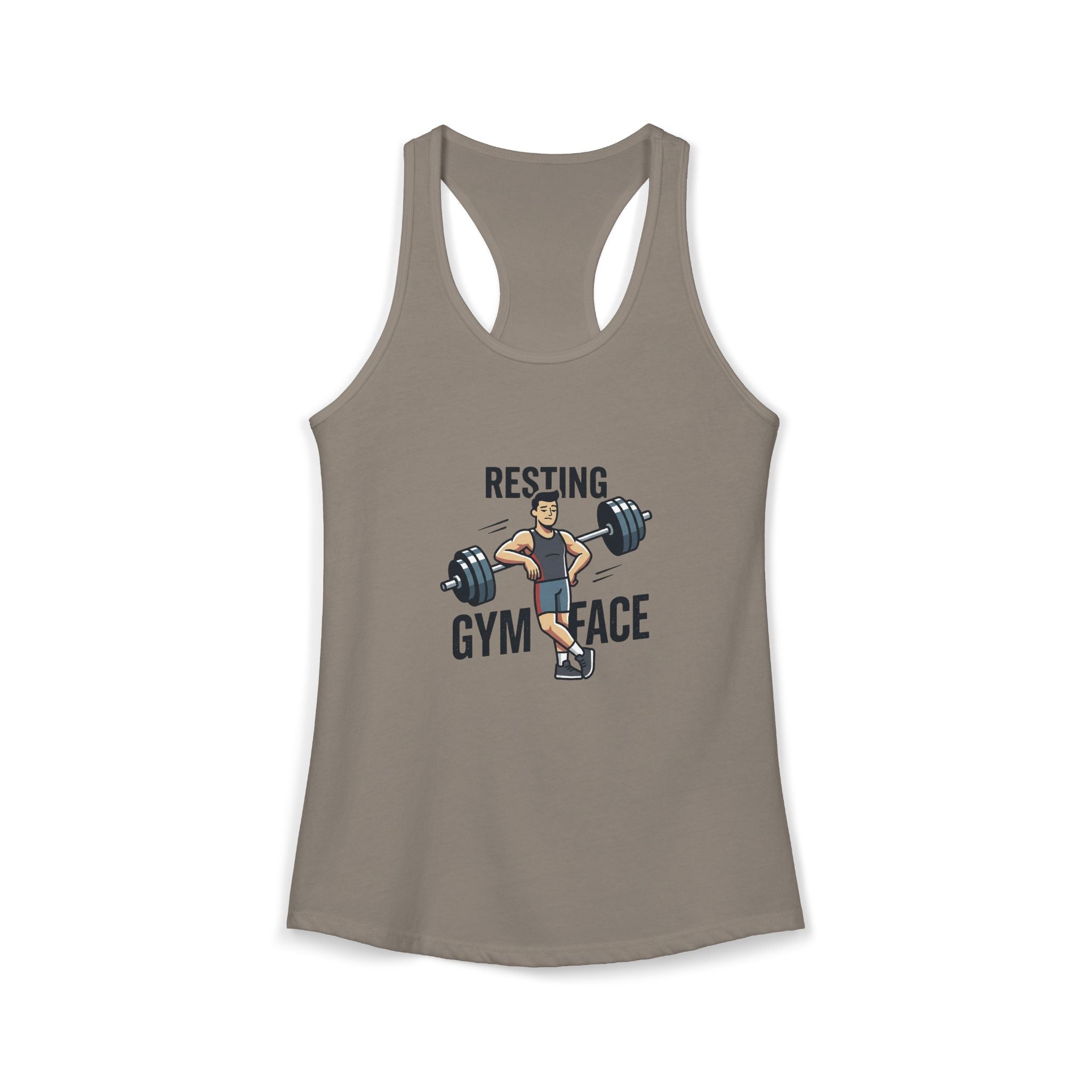 Resting Gym Face Women's Ideal Racerback Tank