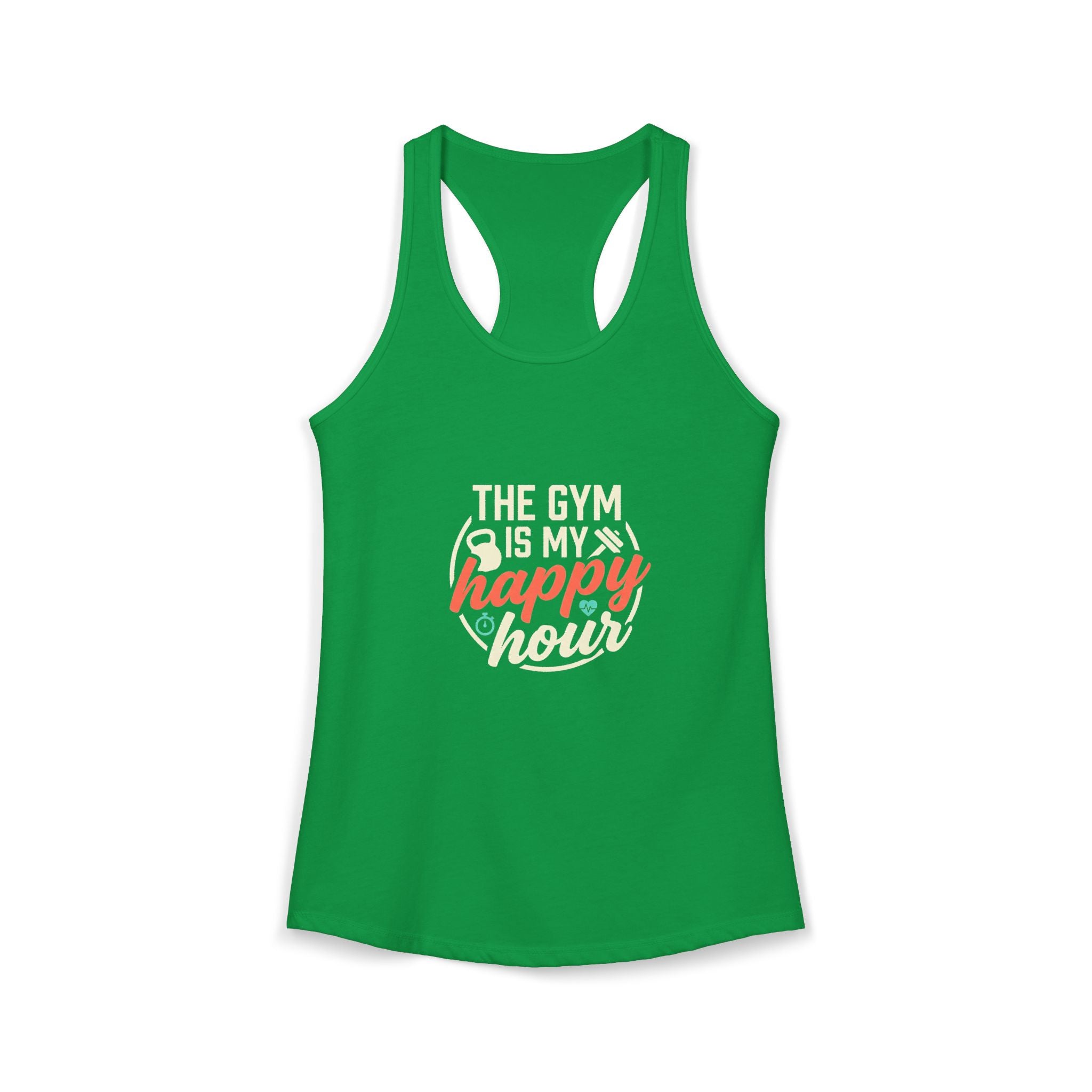 The Gym is My Happy Hour Women's Ideal Racerback Tank